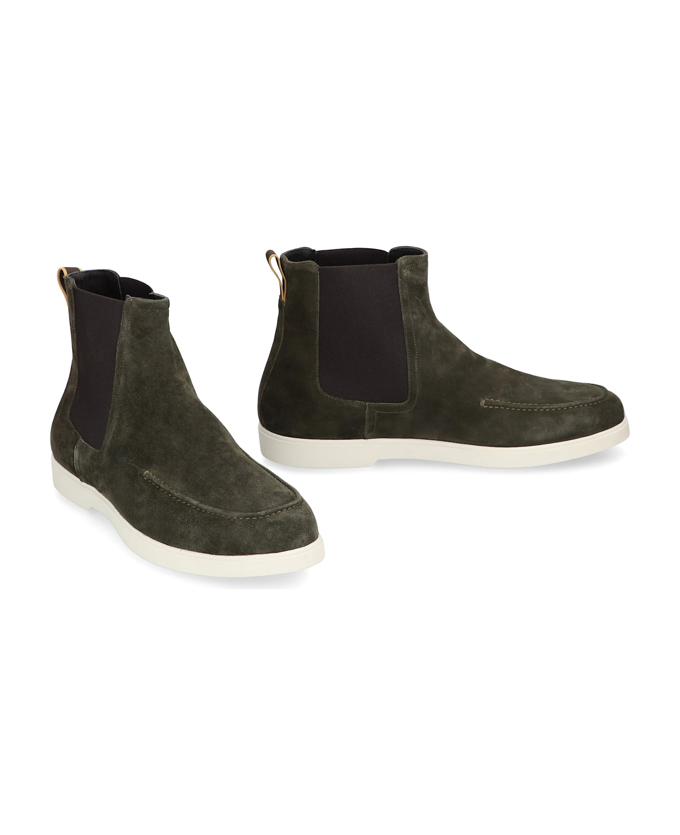 Moorer Cesar Suede Chelsea Boots - green