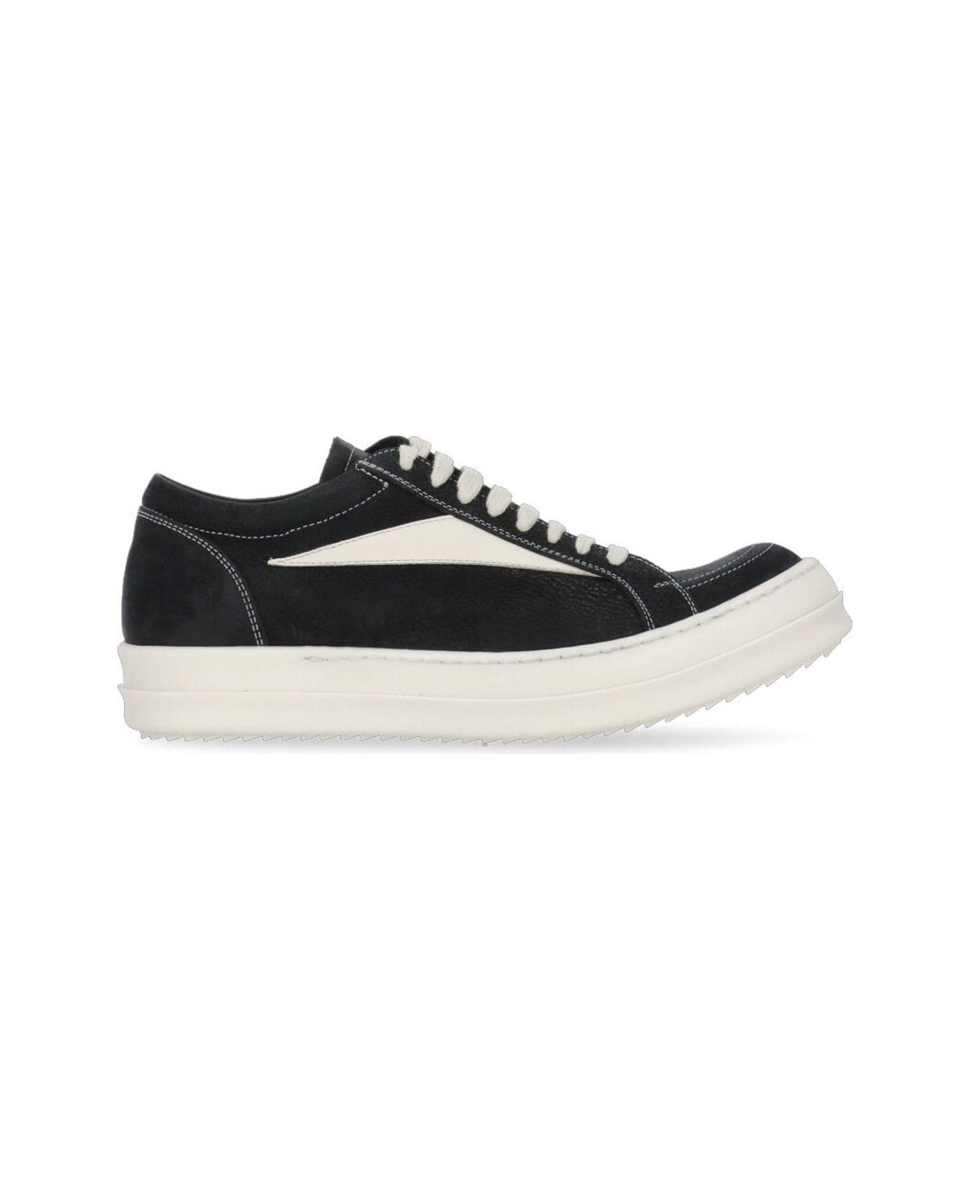 Rick Owens Lido Vintage Low-top Sneakers - Black