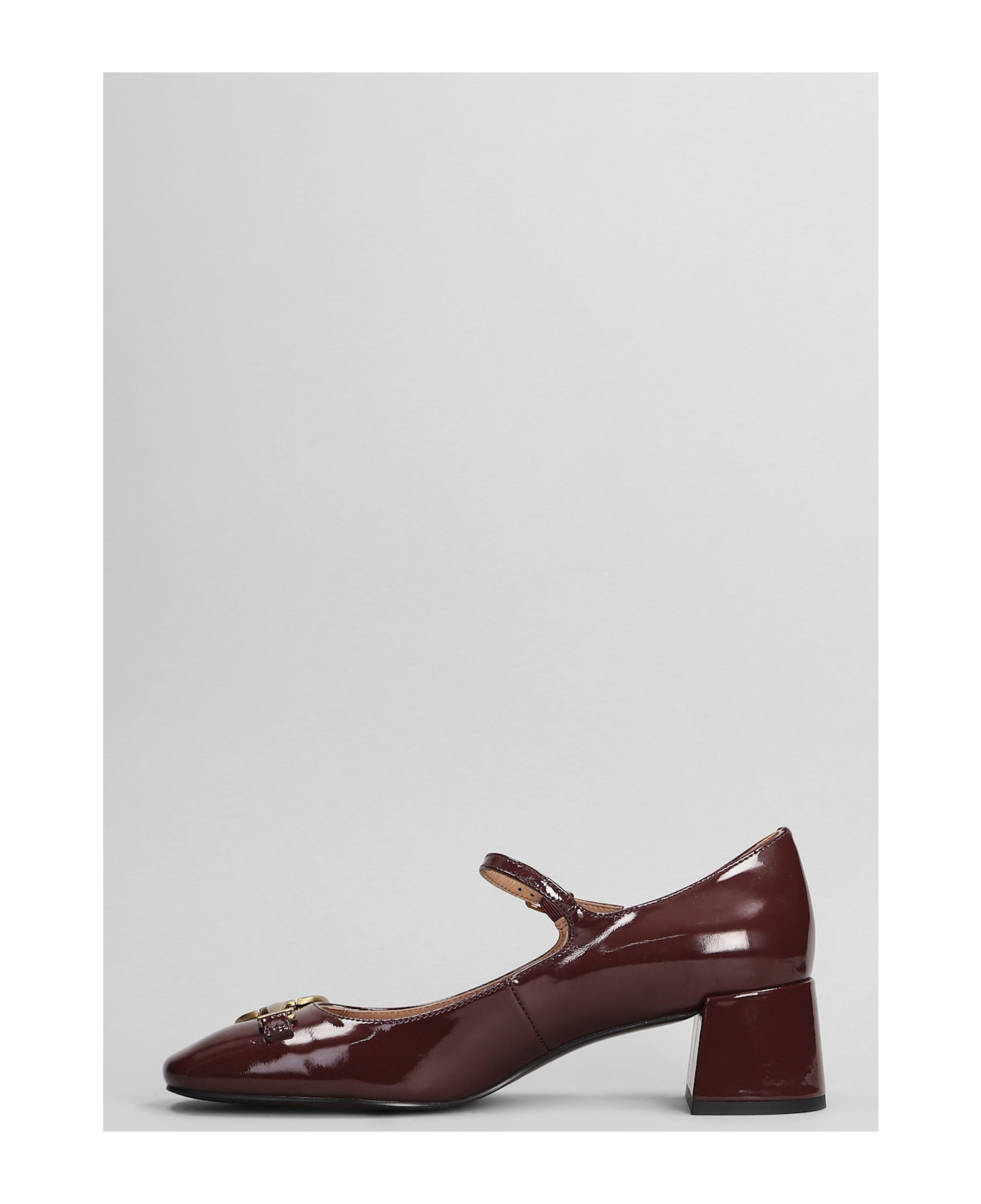 Bibi Lou Noa Pump 50 Pumps In Bordeaux Patent Leather - bordeaux