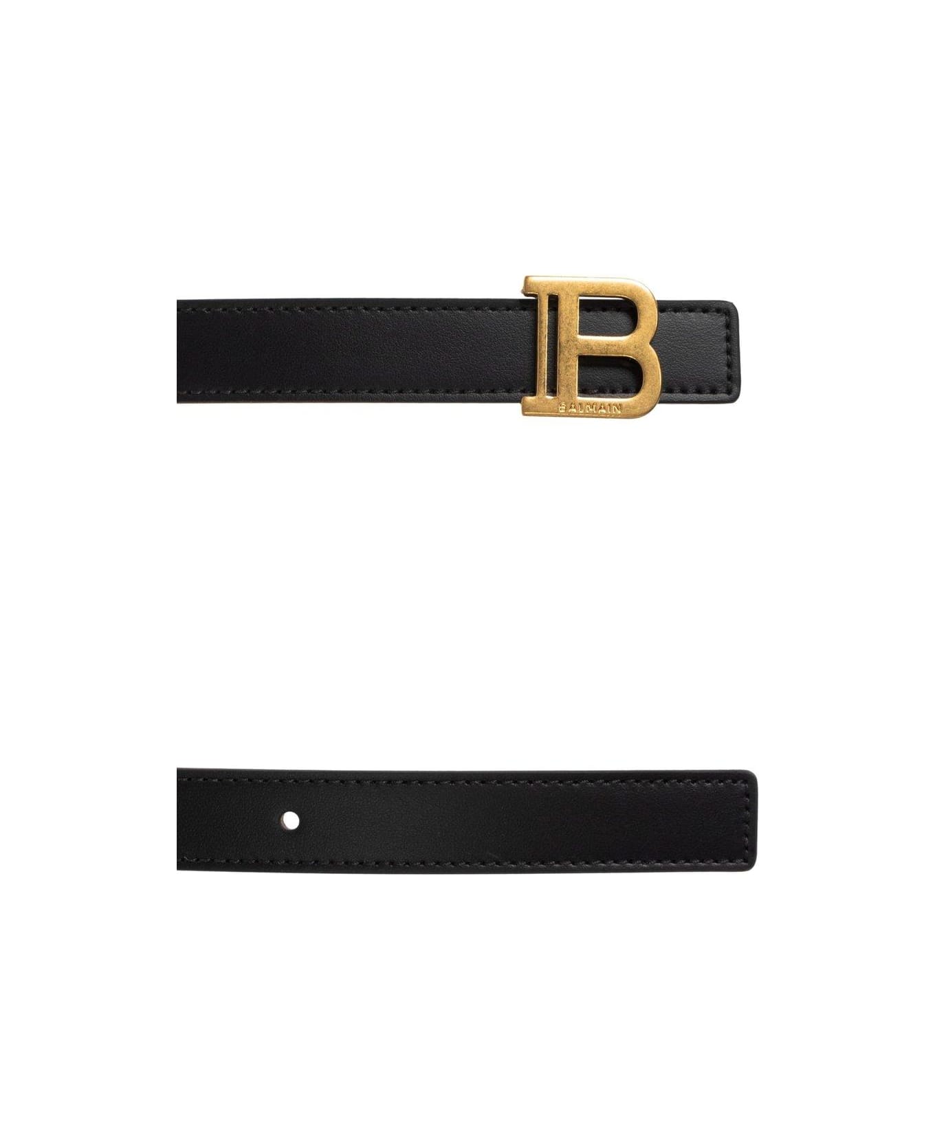 Balmain Thin B-belt - Nero