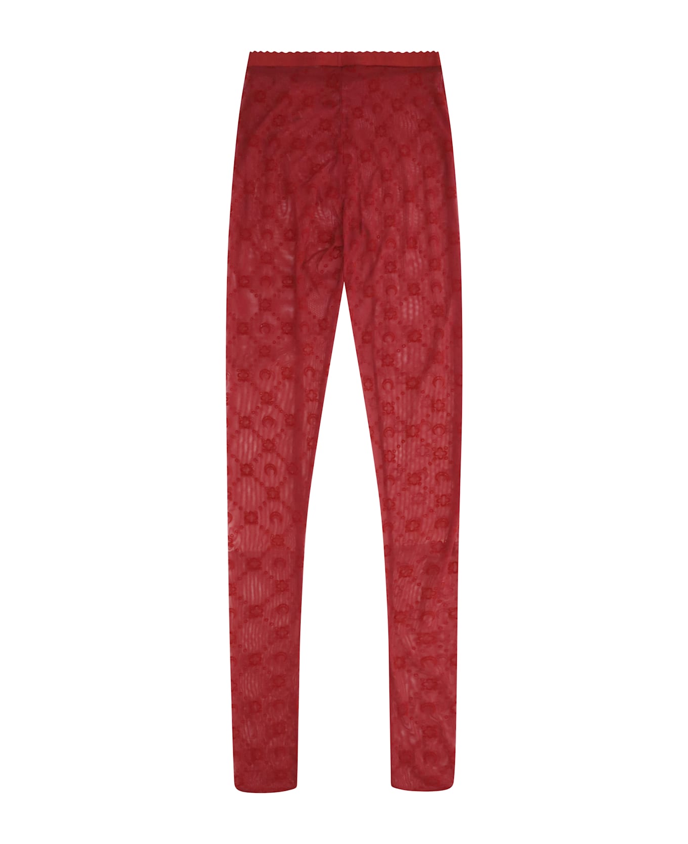 Marine Serre Recycled Mesh Flocked Tights