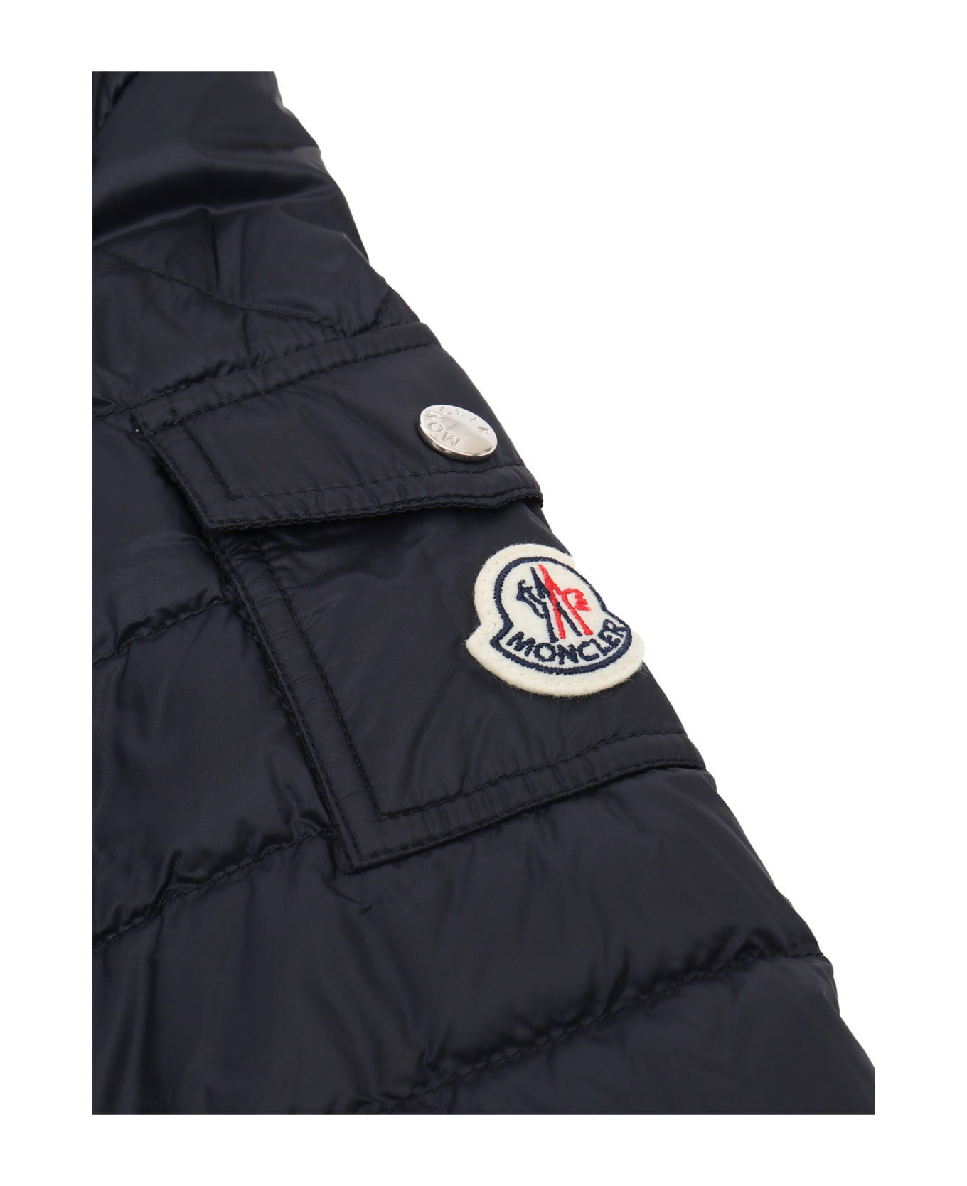 Moncler Lauros Hooded Down Jacket - BLUE