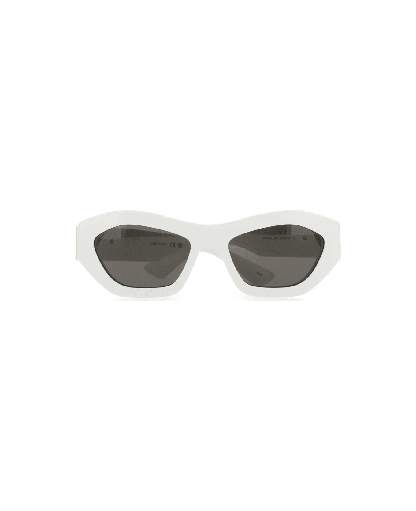 Bottega Veneta White Acetate Angle Sunglasses - Multicolor