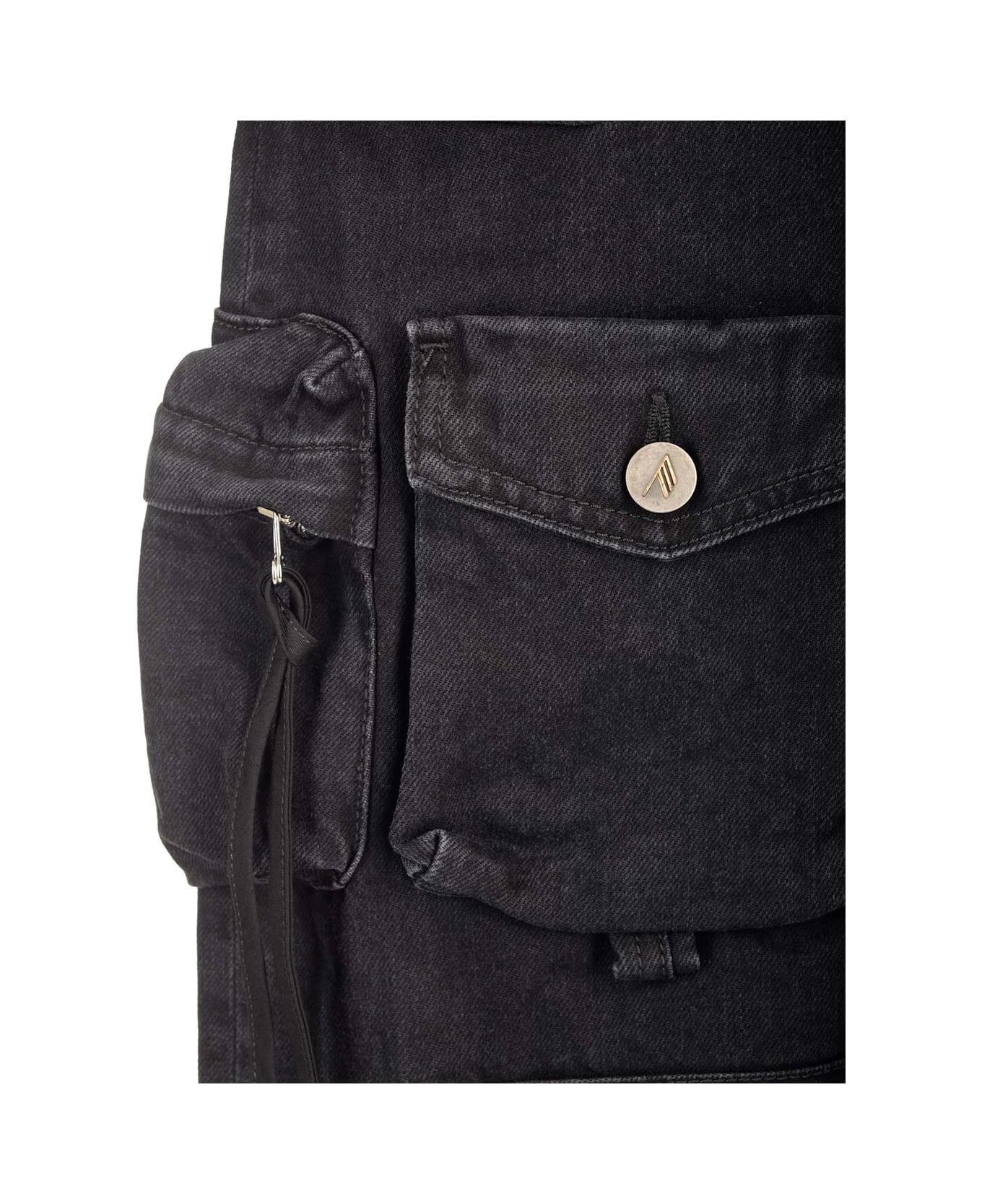 The Attico 'fern' Cargo Pants - Black