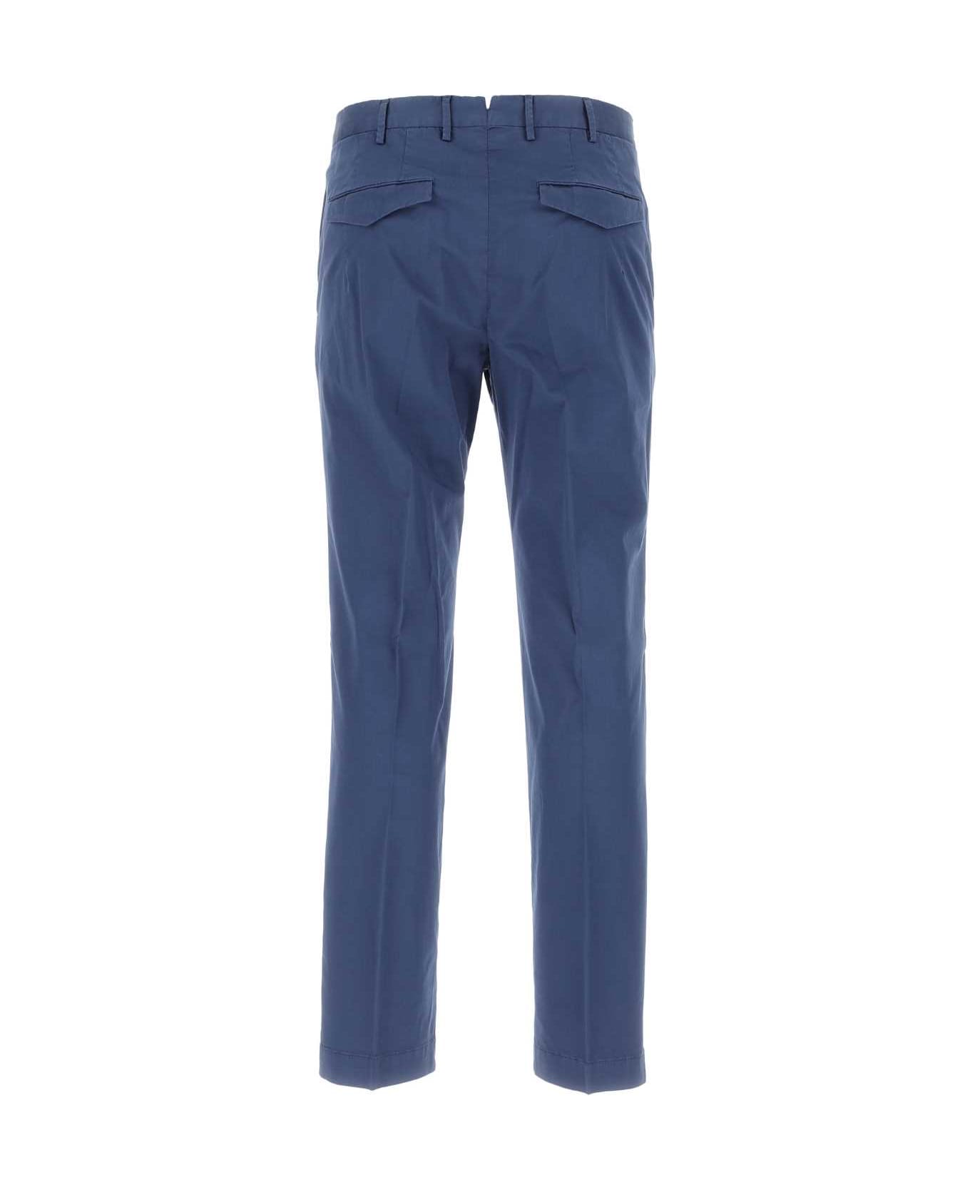 PT01 Blue Stretch Cotton Pant - Y344