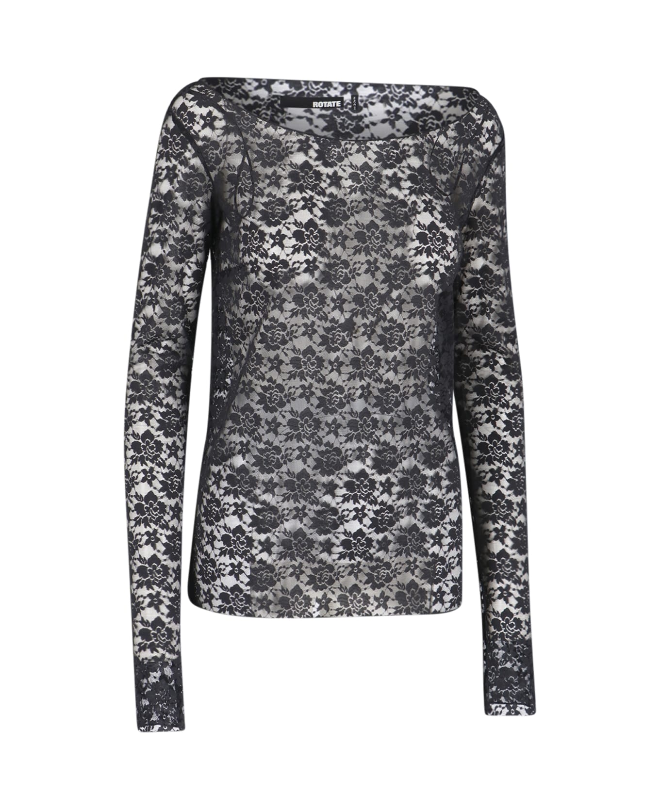 Rotate by Birger Christensen Lace Top - Black  
