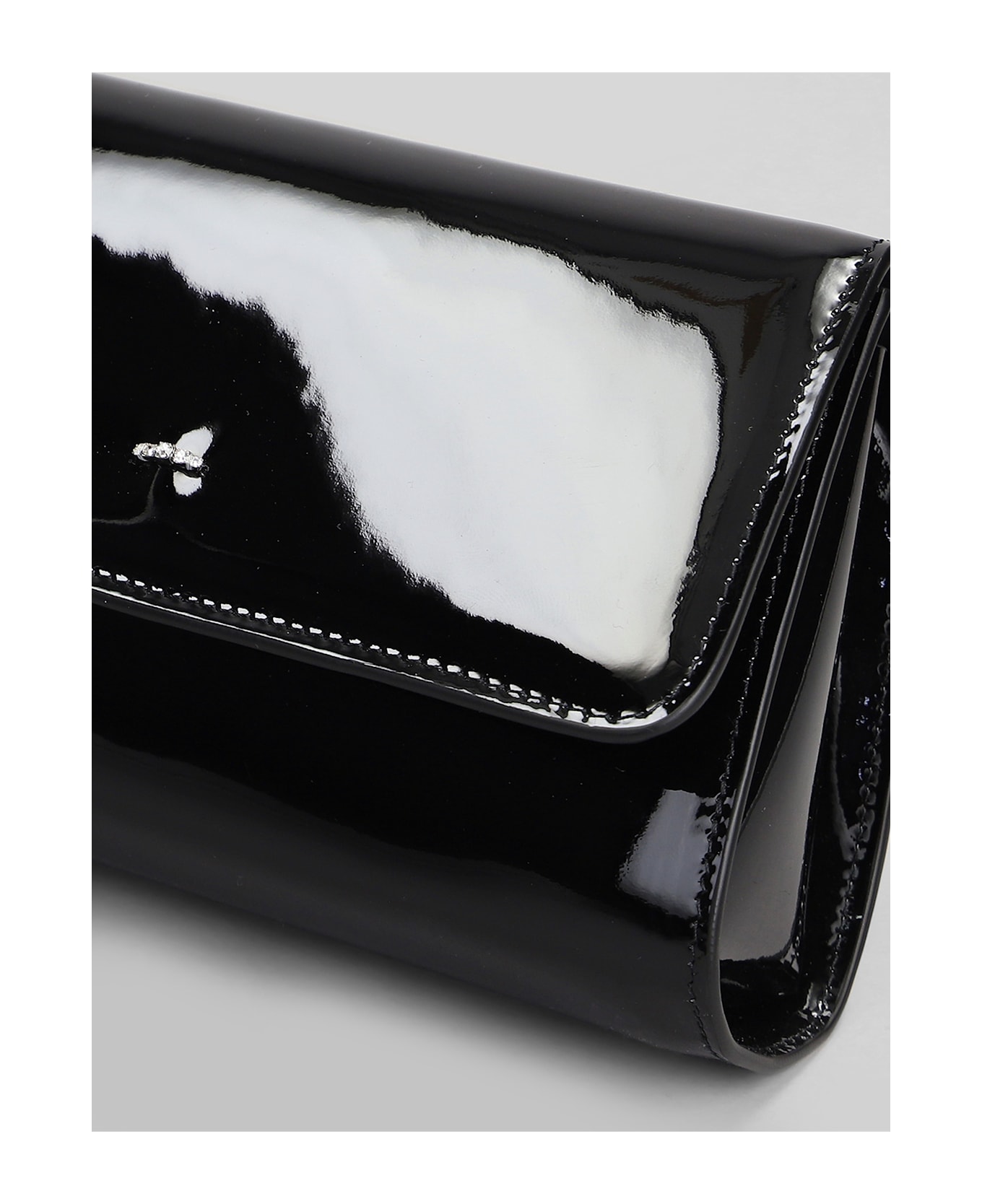 Giuseppe Zanotti Cleopatra Clutch In Black Patent Leather - black