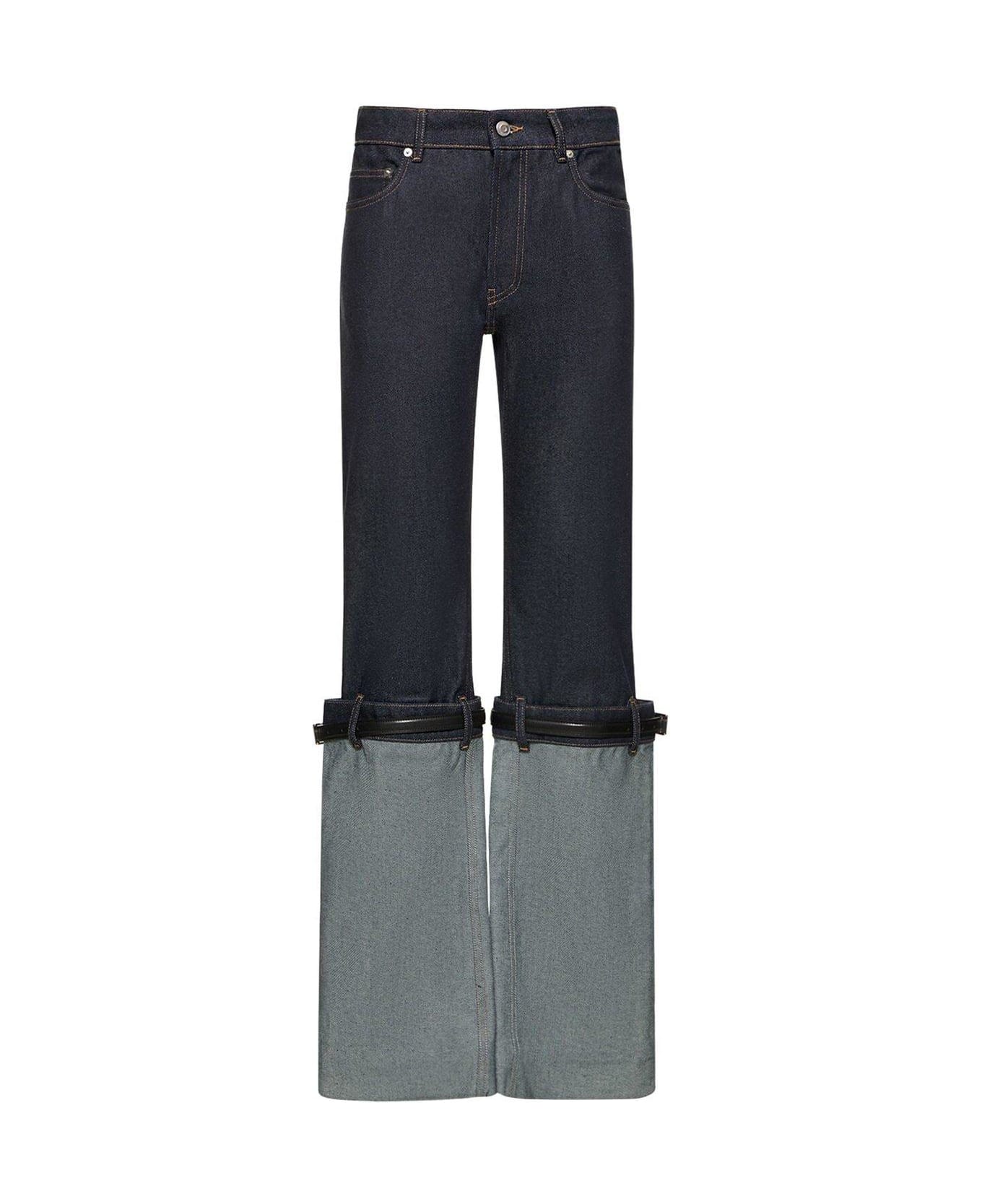 Coperni Hybrid Turn-up Detail Jeans Jeans - DARK NAVY