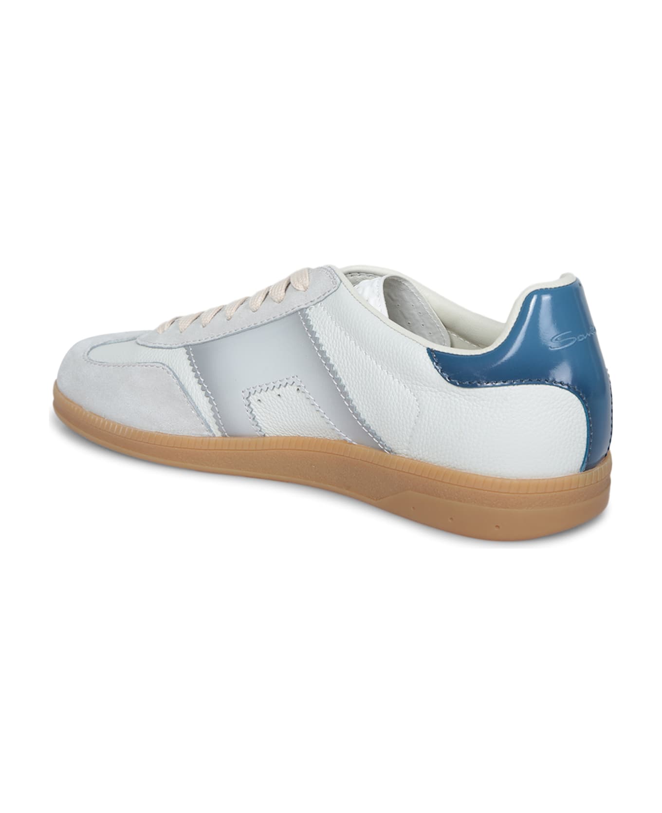 Santoni Olympic White/blue Sneakers - White