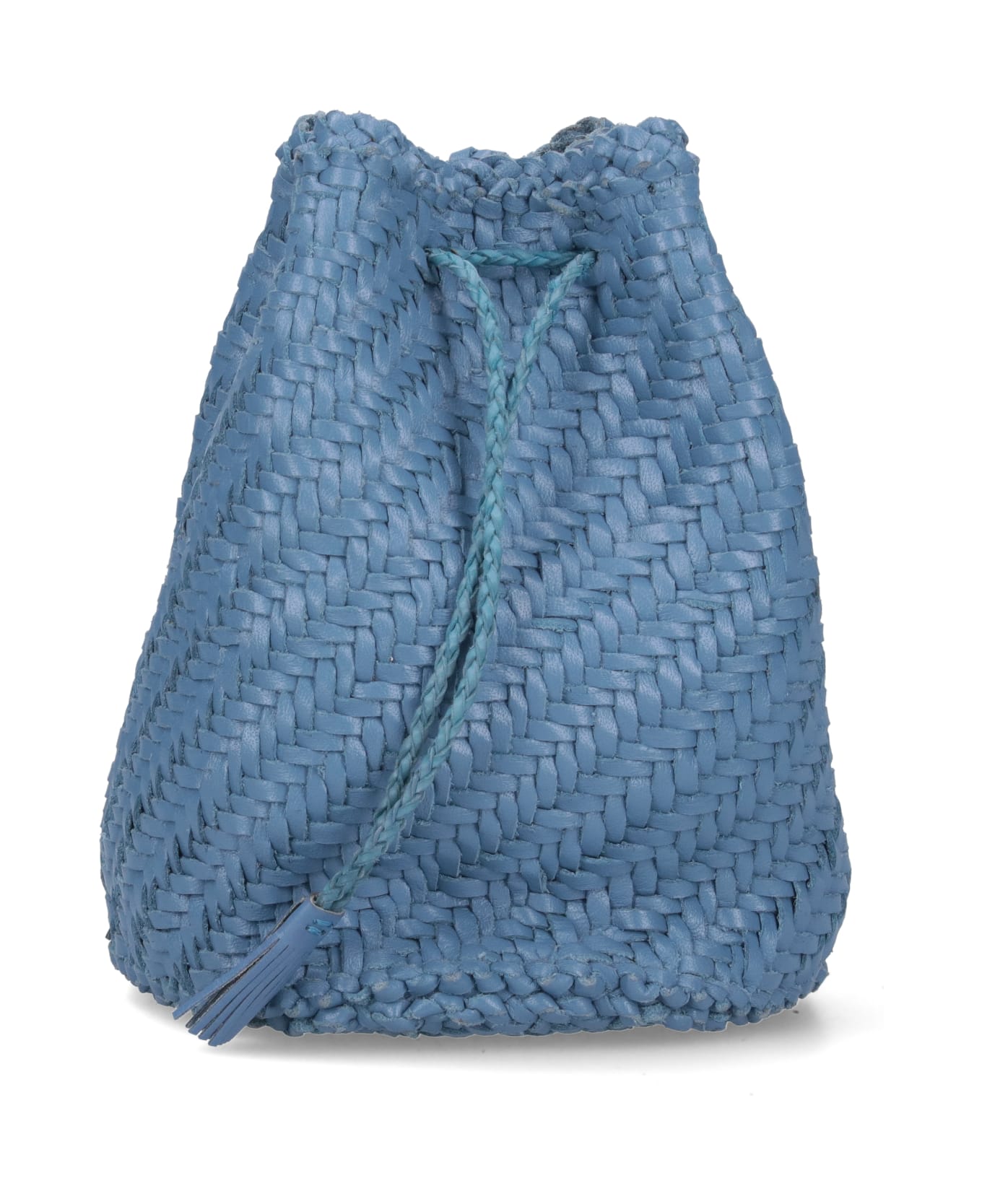 Dragon Diffusion "pompom" Bucket Bag - Light Blue