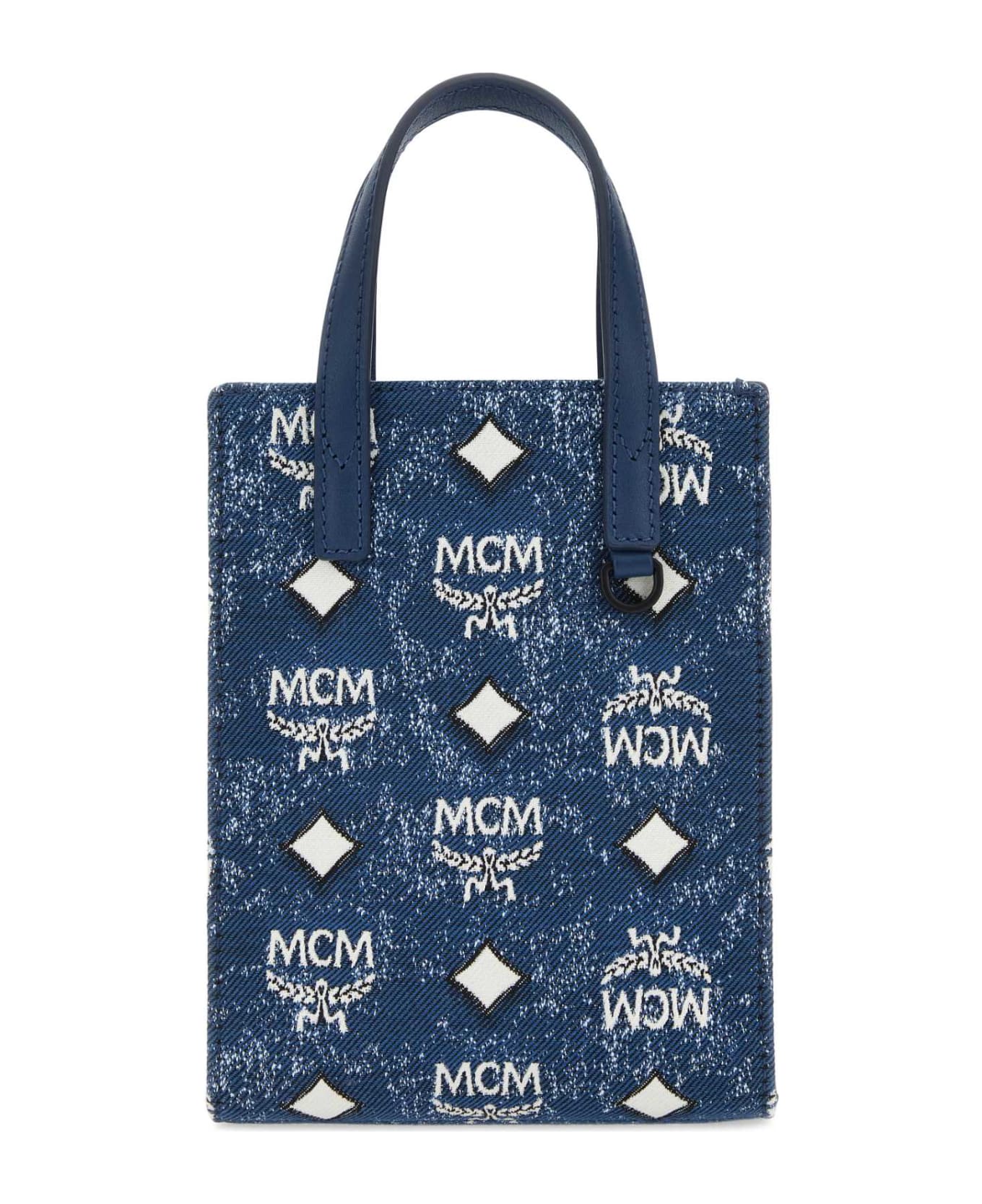 MCM Embroidered Canvas Aren Handbag - LE トートバッグ
