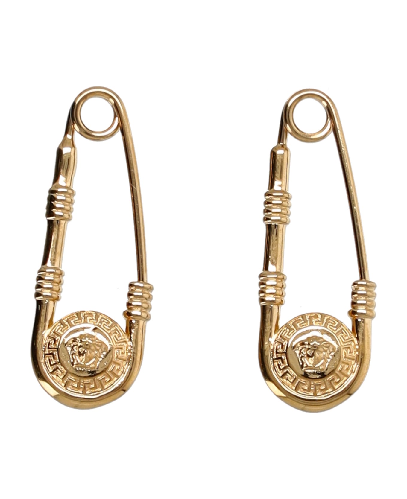 Versace Safety Pin Earrings - Versace Gold イヤリング