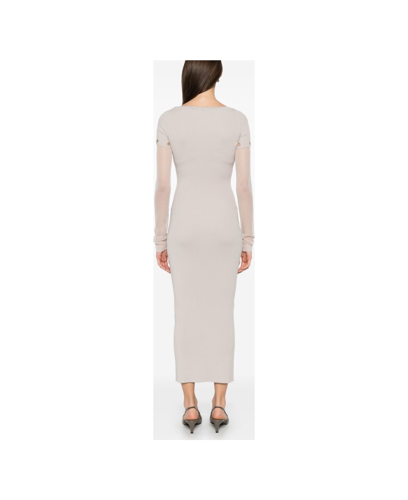 SportMax Knitted Long Dress - Dove Grey