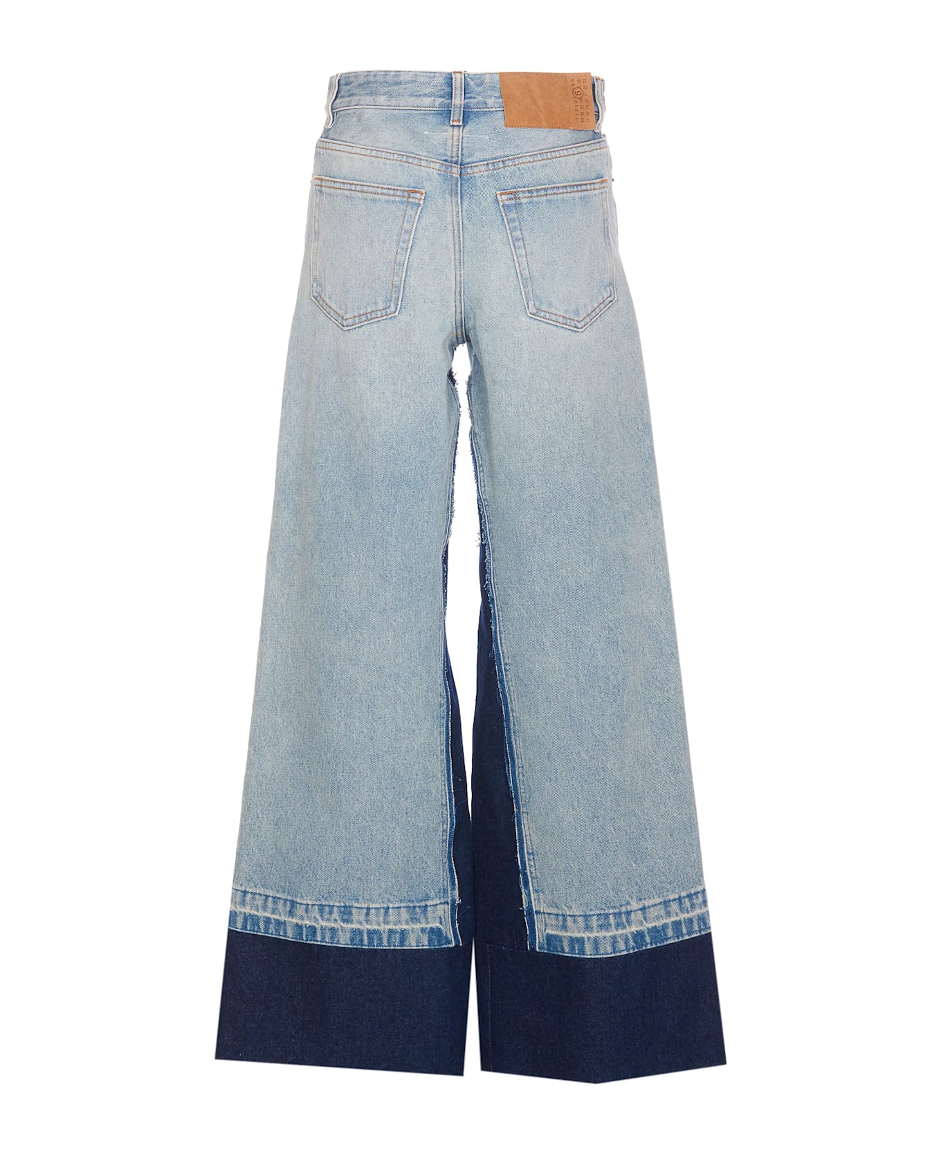 MM6 Maison Margiela Contrast Insert Jeans - Light Blue
