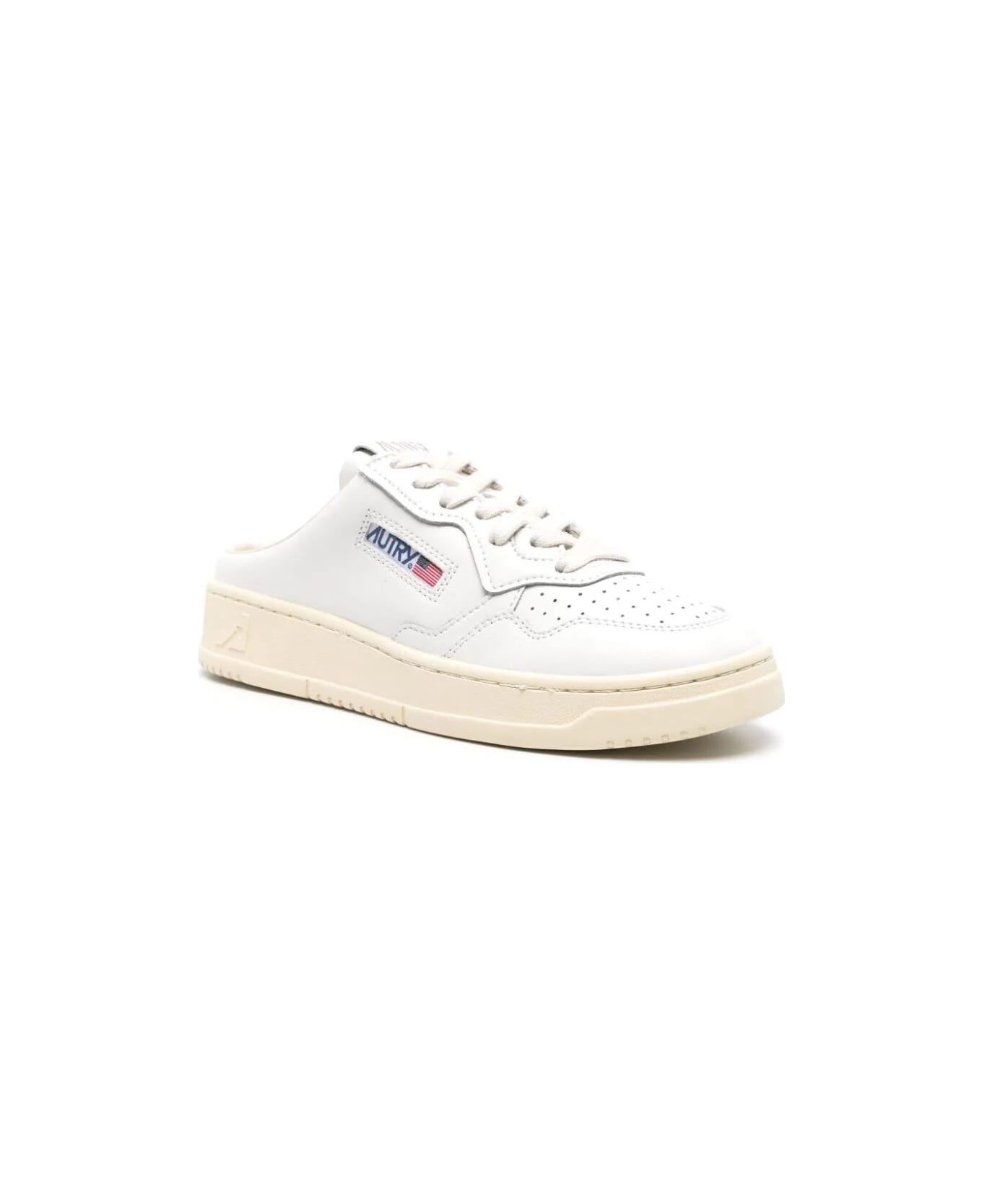 Autry Low Mule - White White