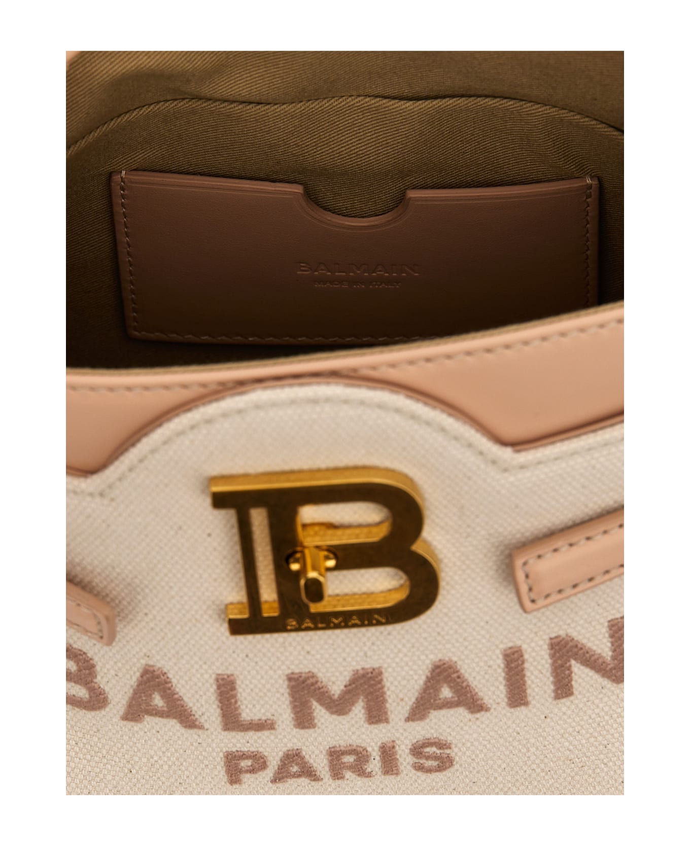 Balmain B-buzz 22 Handbag - Creme/Nude トートバッグ