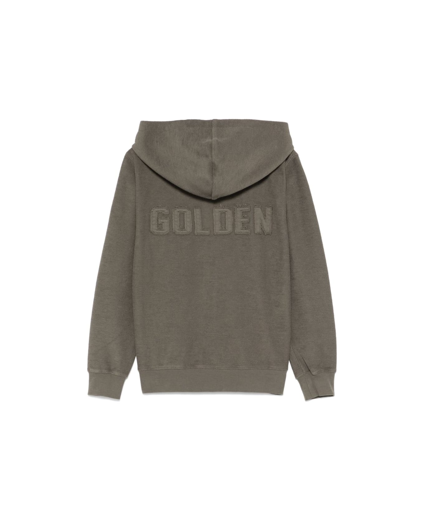 Golden Goose Felpa Con Logo - Green