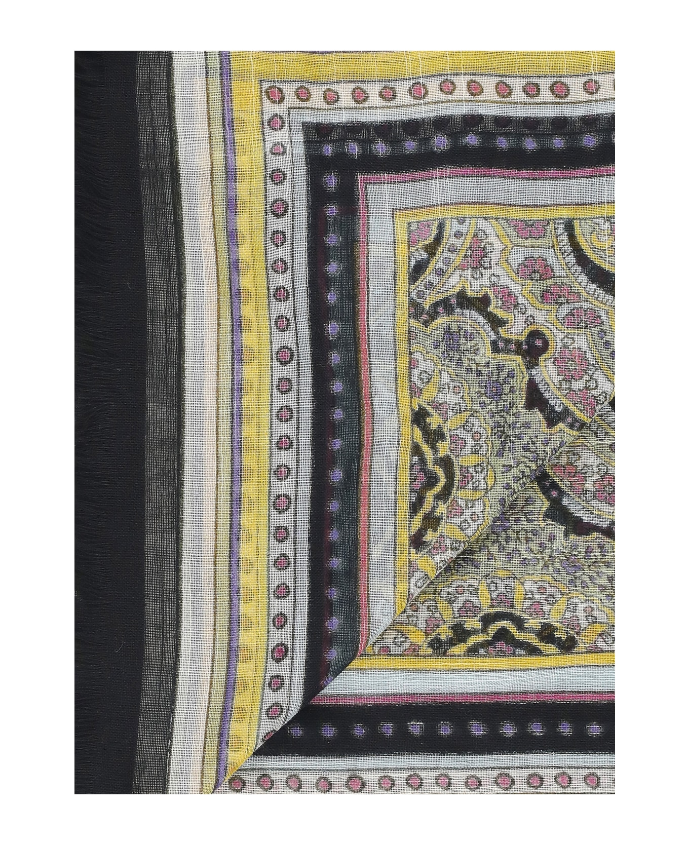 Etro Fringed Edge Printed Scarf - MultiColour