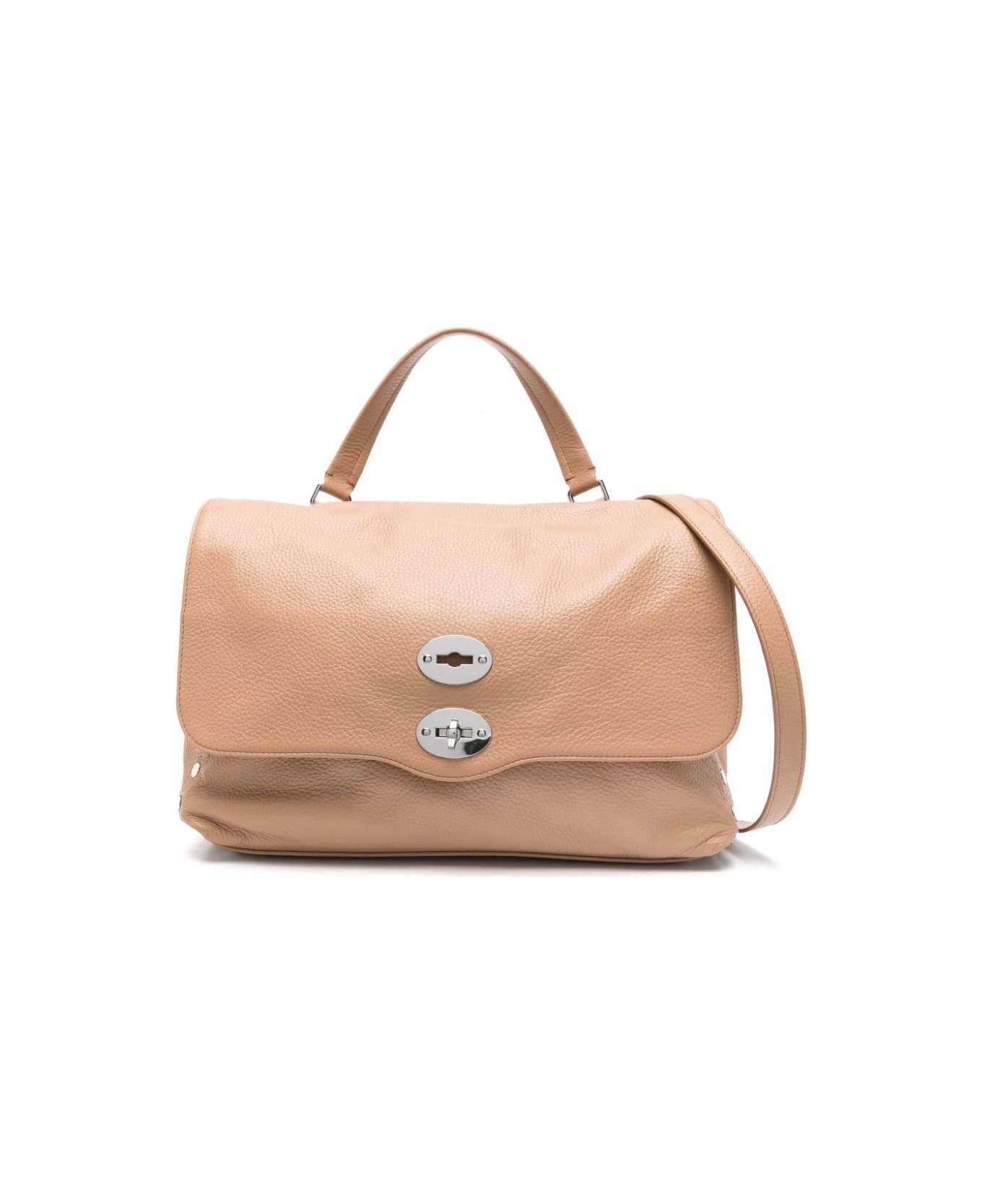 Zanellato Postina Daily Medium Leather Handbag - Marrone chiaro