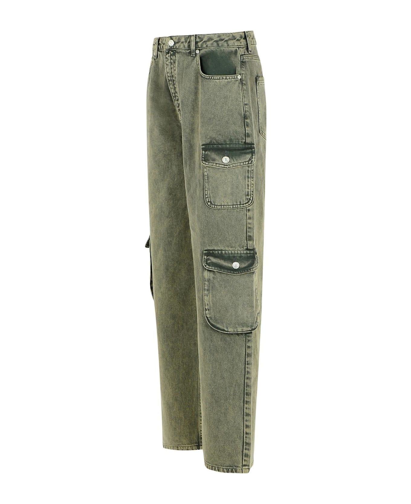 M05CH1N0 Jeans Vintage Denim Jeans - MILITARY GREEN
