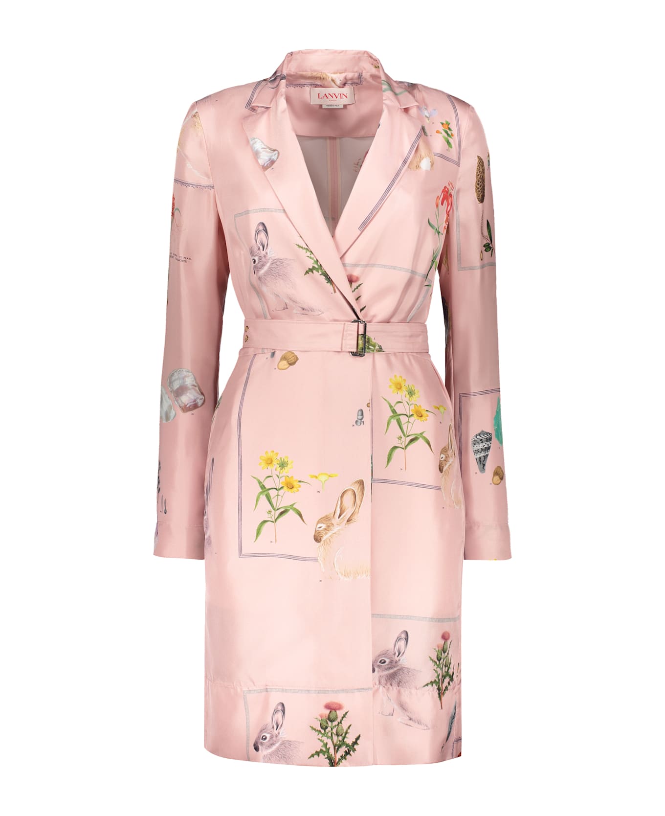 Lanvin Silk Mini Dress - Pink