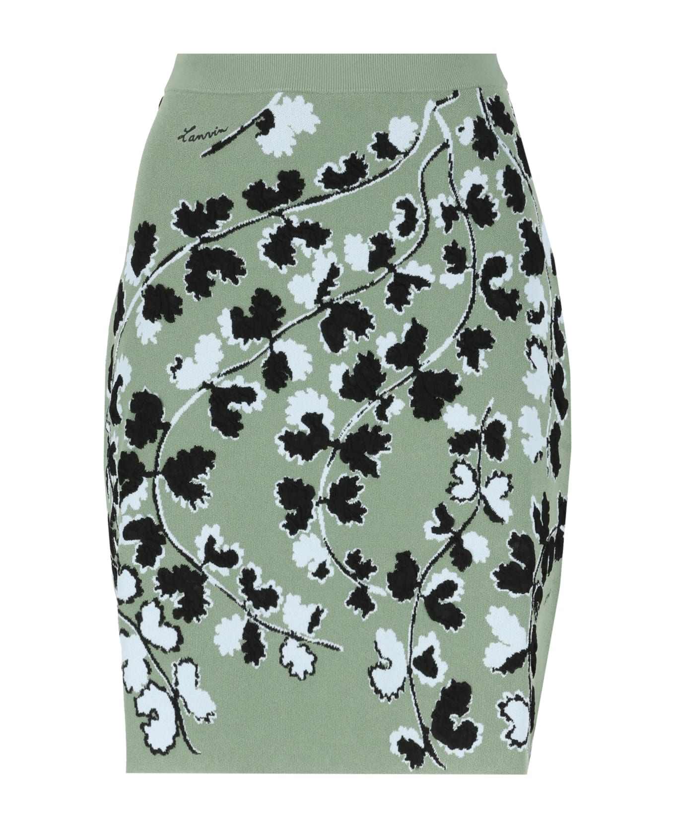 Lanvin Skirt With Floral Pattern - Green