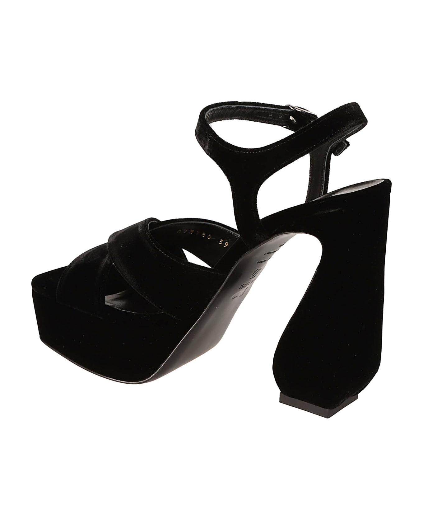 SI Rossi Cross-strap 090 Sandals - Black