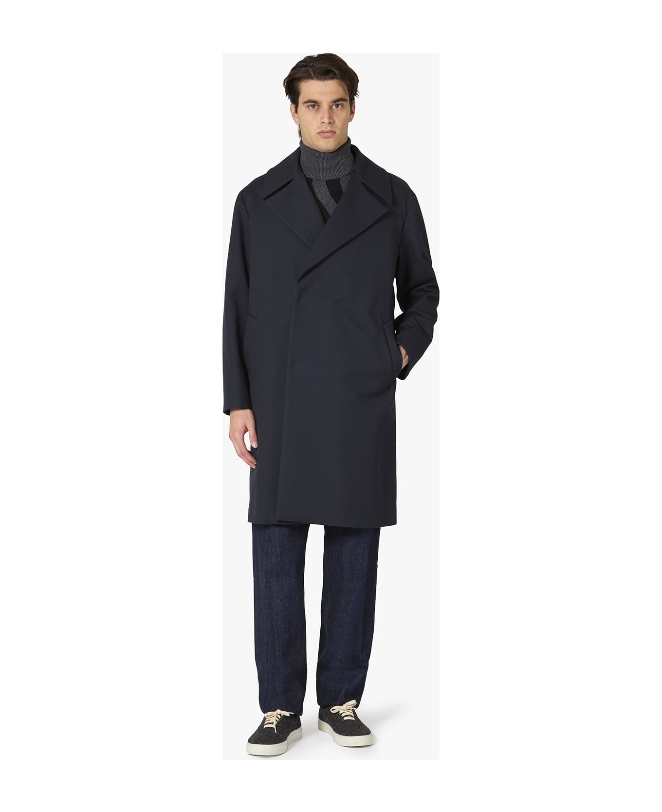 doppiaa Aantimo Double-breasted Virgin Wool Coat