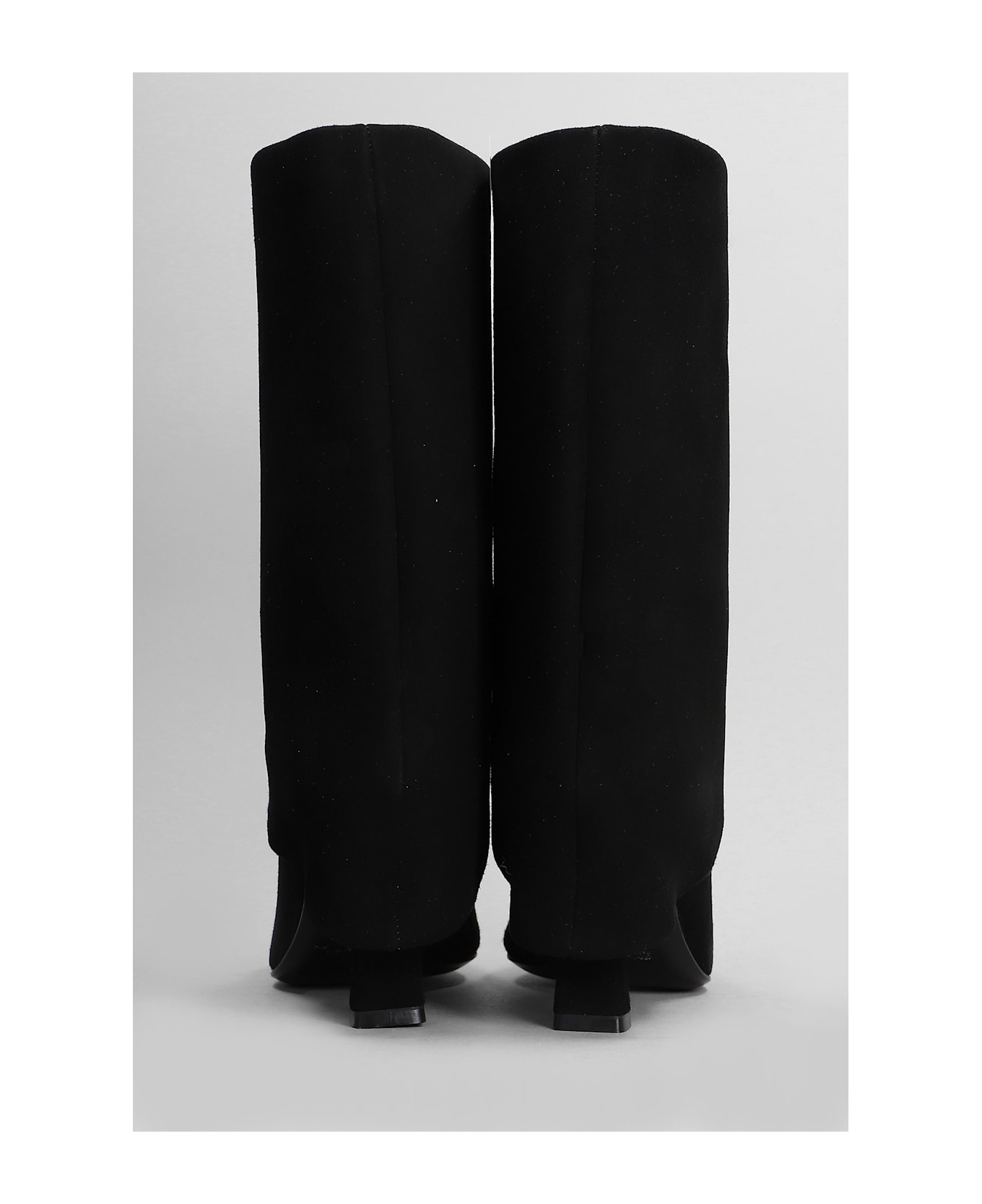 Julie Dee High Heels Boots In Black Suede - black