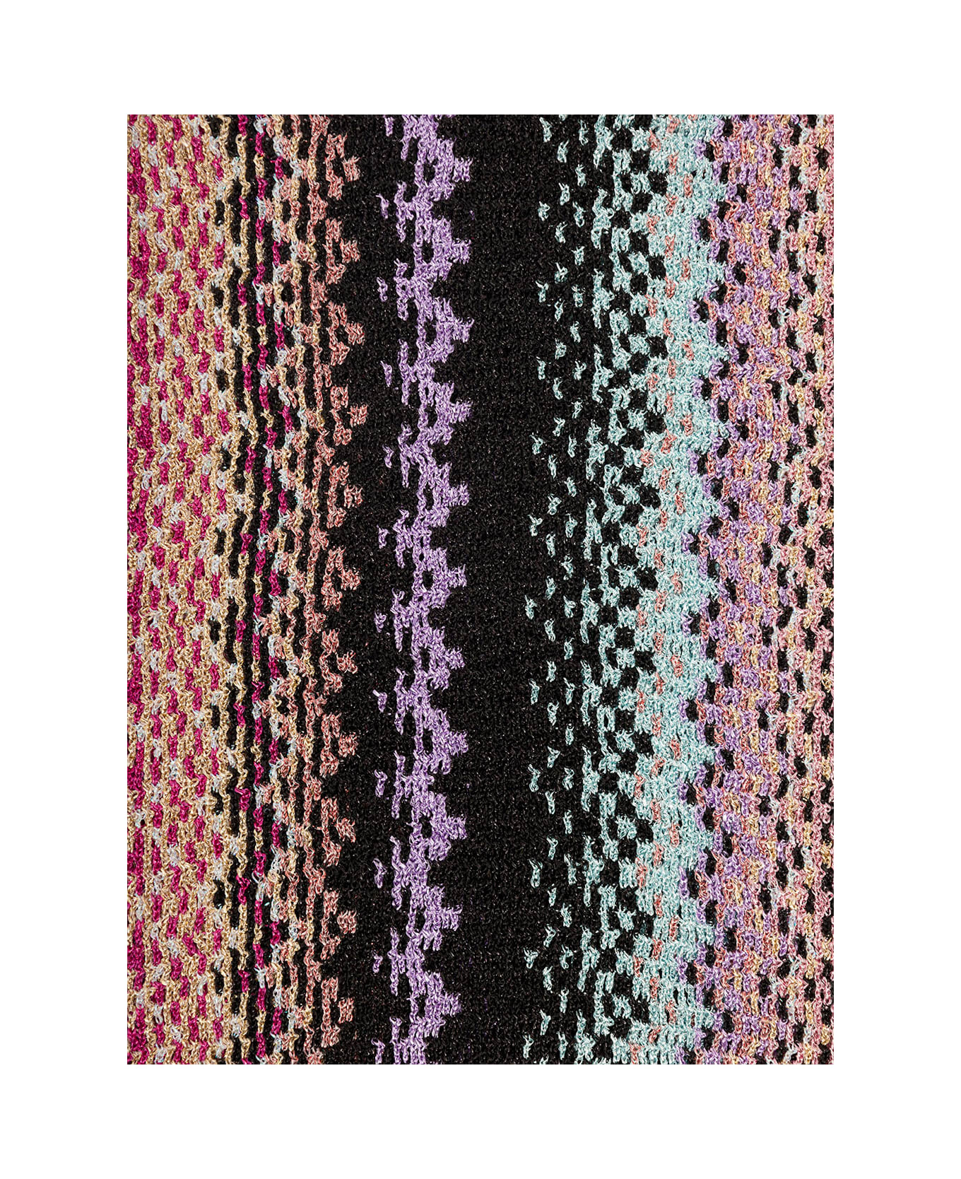 Missoni Multicolor Scarf With Zigzag Motif In Viscose Blend Woman - Multicolor