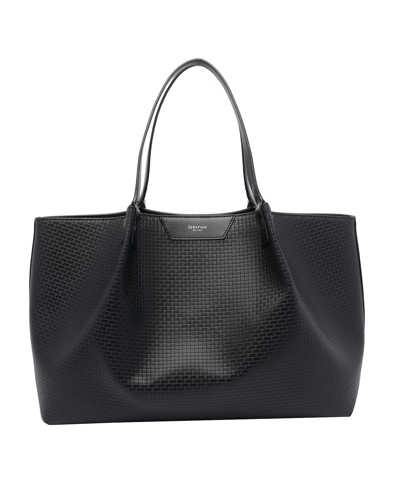 Serapian Stepan Secret Shoulder Bag - Black