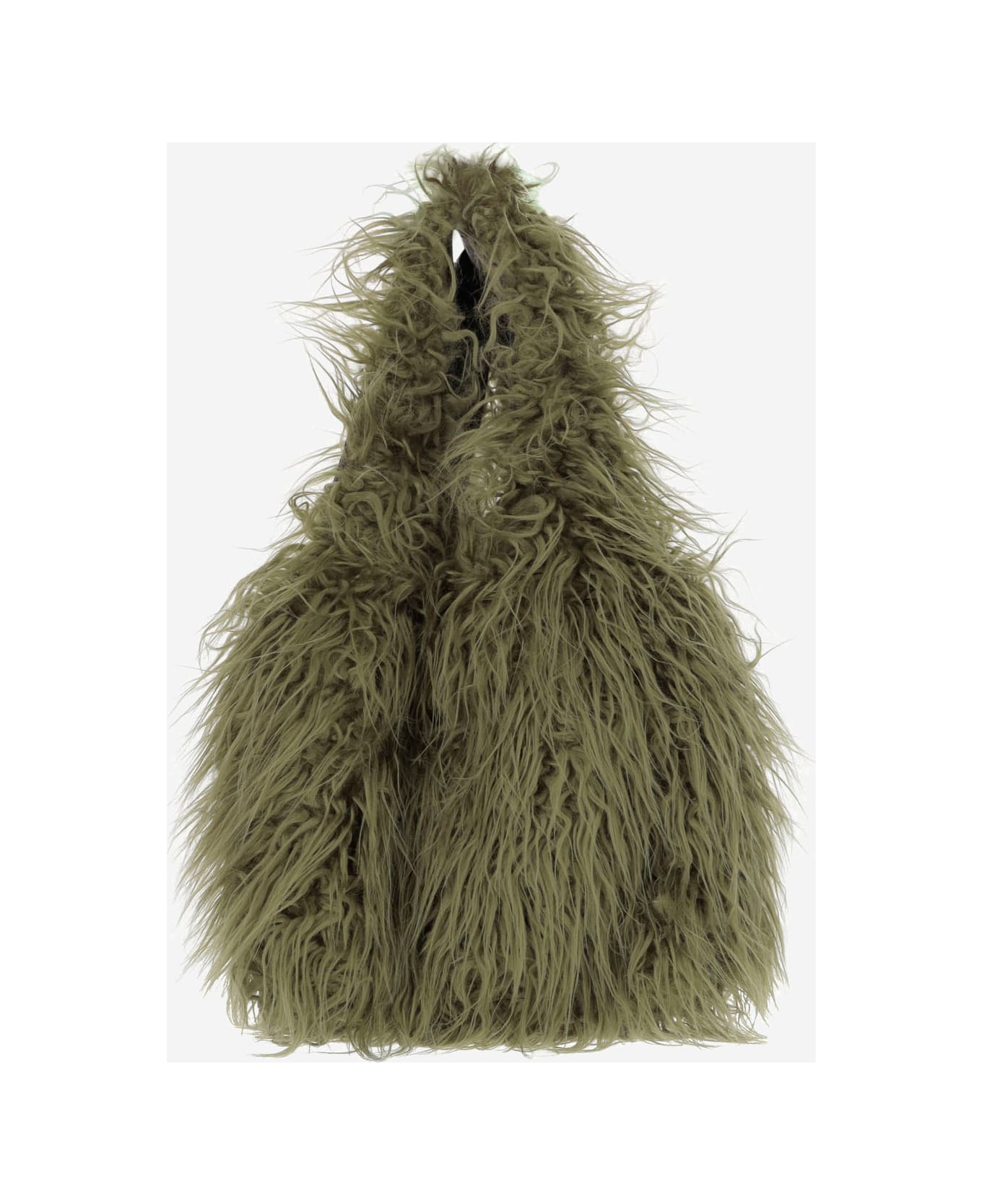 Dries Van Noten Faux Fur Bag - Green ショルダーバッグ