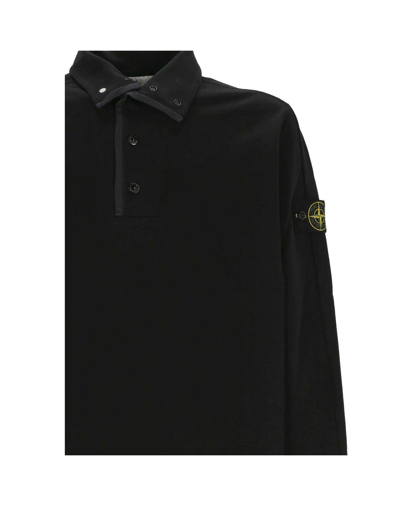 Stone Island Long-sleeved Polo Shirt