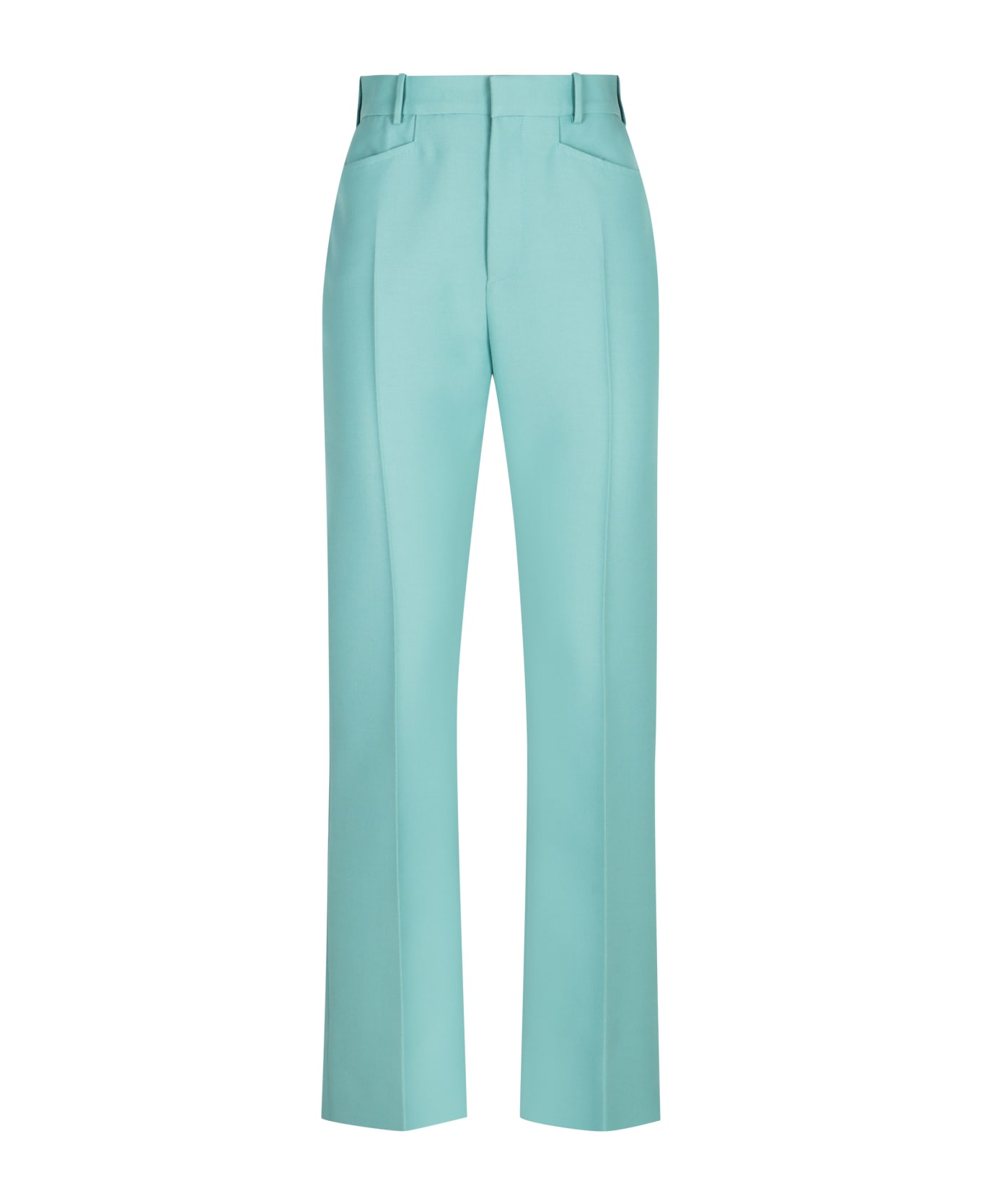 Tom Ford Wool Blend Trousers - Light Blue ボトムス