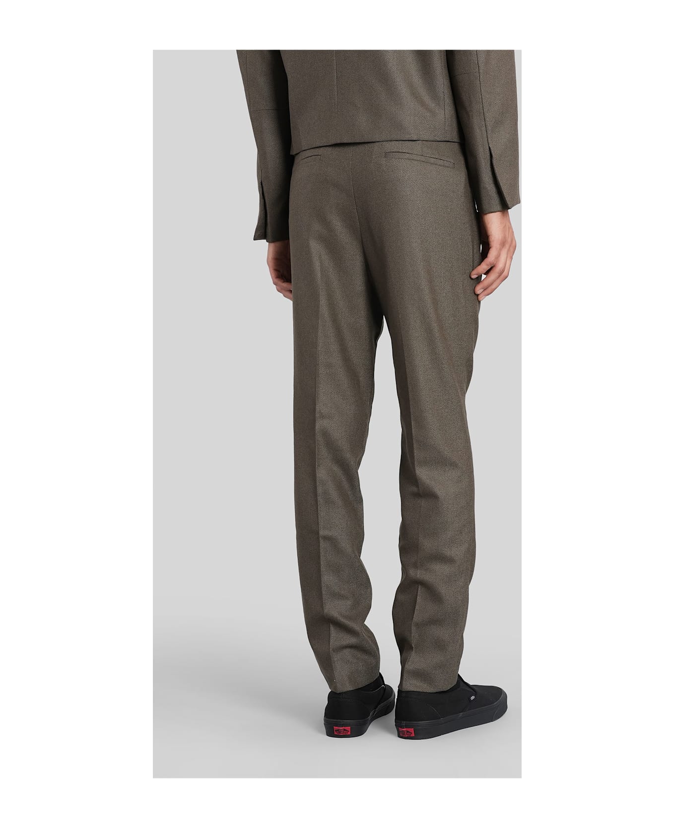 Entire Studios Slim Trouser Pants In Green Wool - green