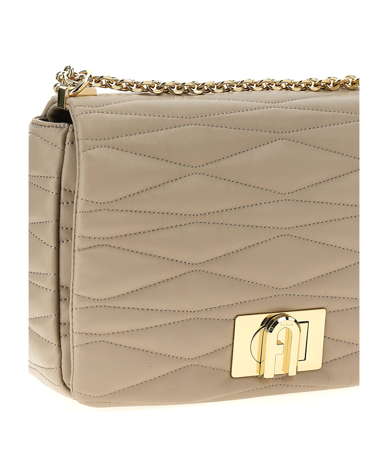 Furla 1927 M Crossbody Bag - Gray