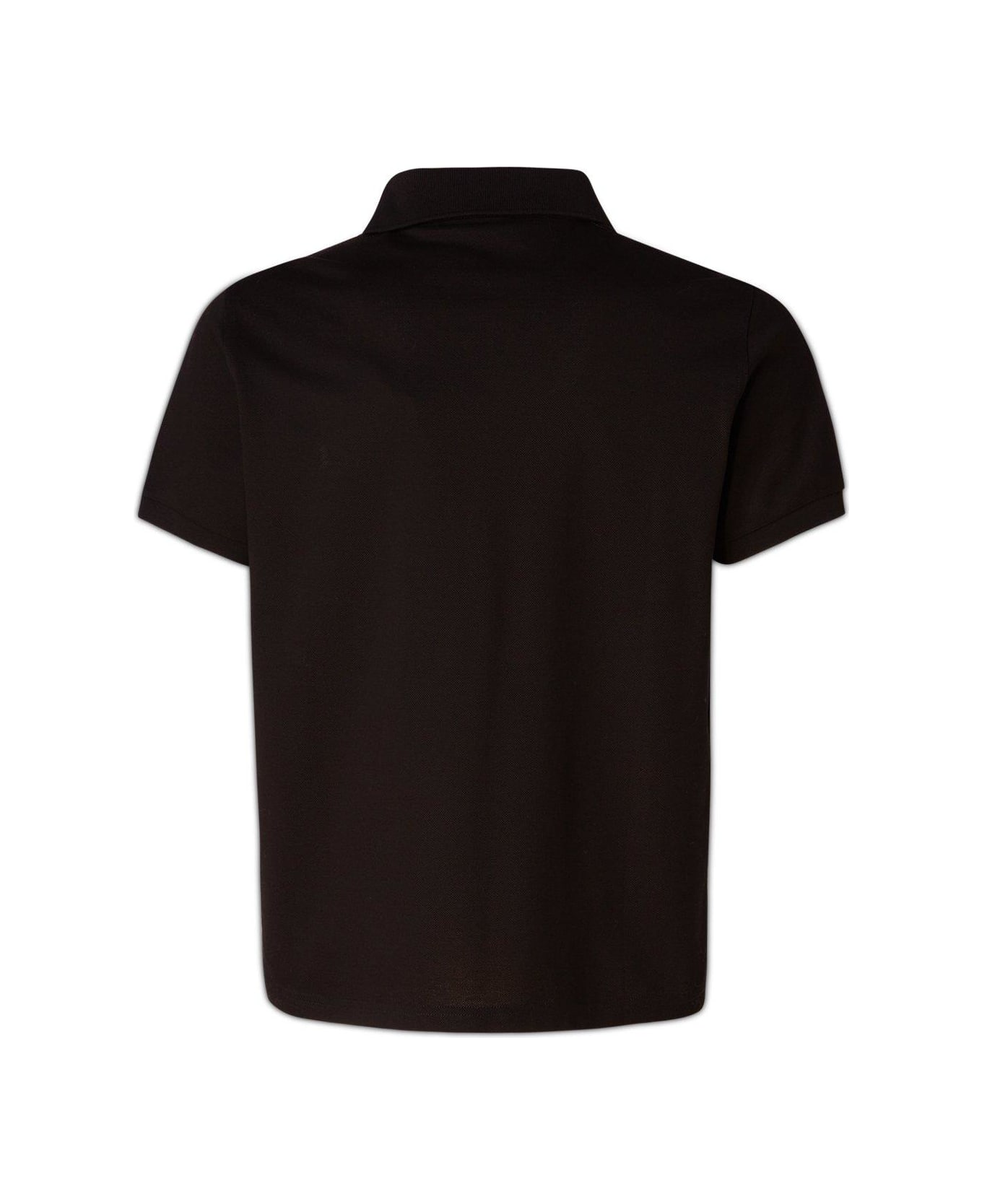 Saint Laurent Buttoned Short-sleeved Polo Shirt - Nero