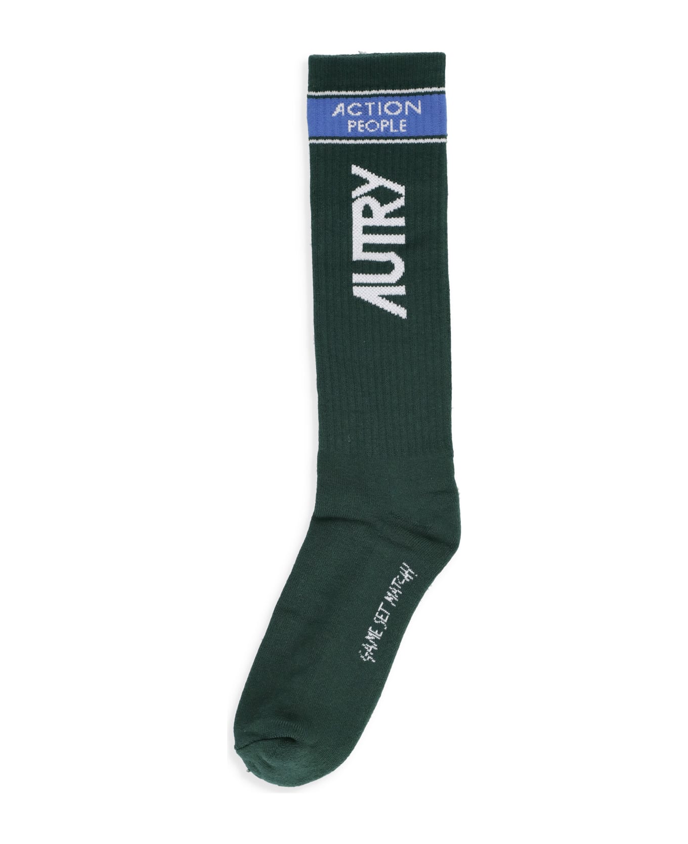 Autry Logoed Socks - Green 靴下＆タイツ