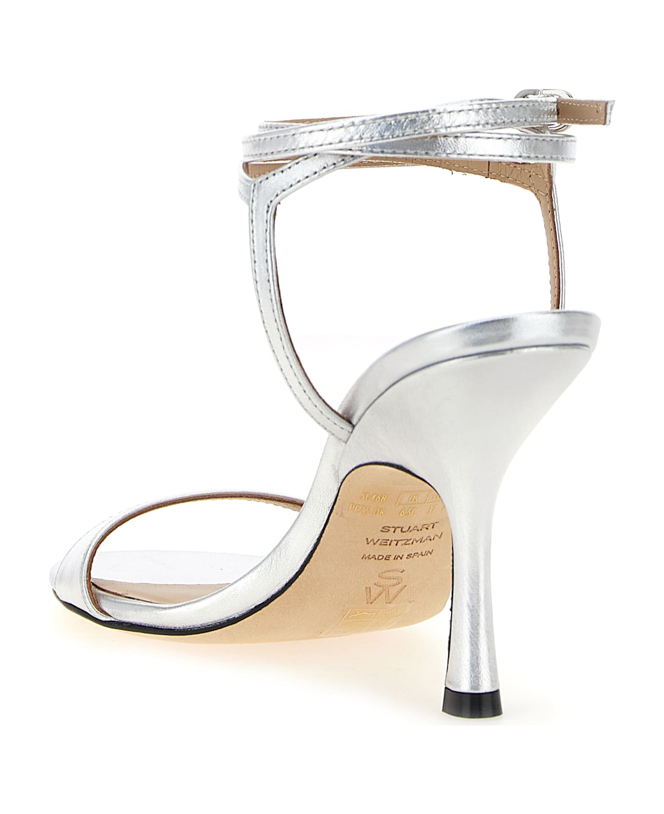 Stuart Weitzman 
nudist Wrap
 Sandals - Silver