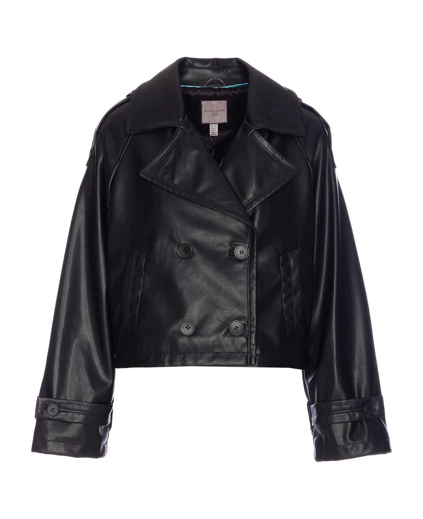 urbancode Faux Leather Jacket - Black