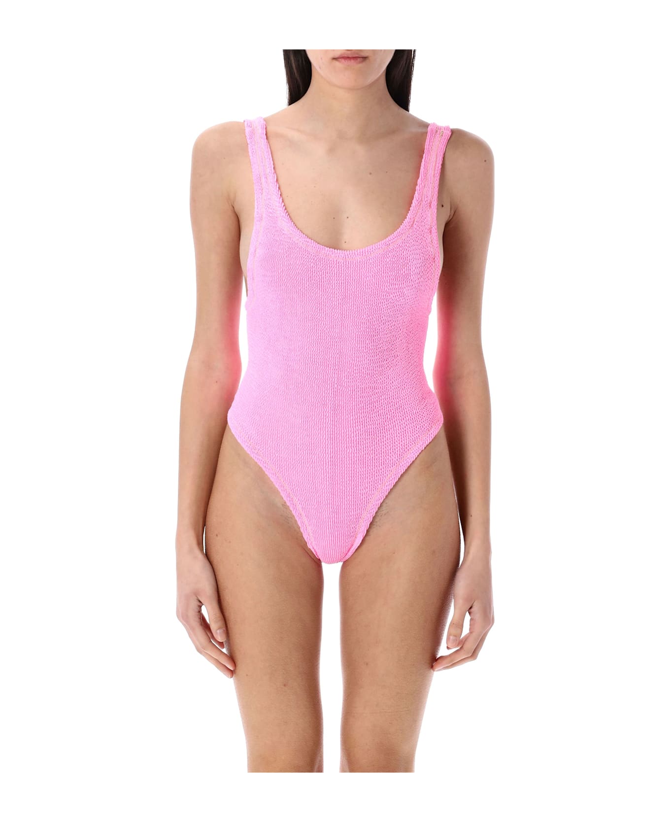 Reina Olga Ruby Scrunch Swimsuit - HOT PINK