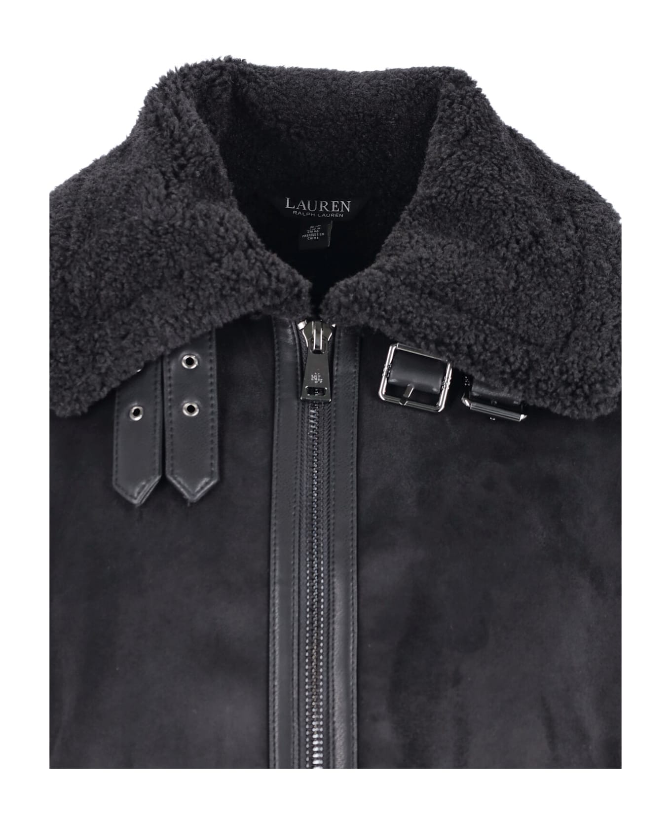 Ralph Lauren Faux Suede Jacket - Black  
