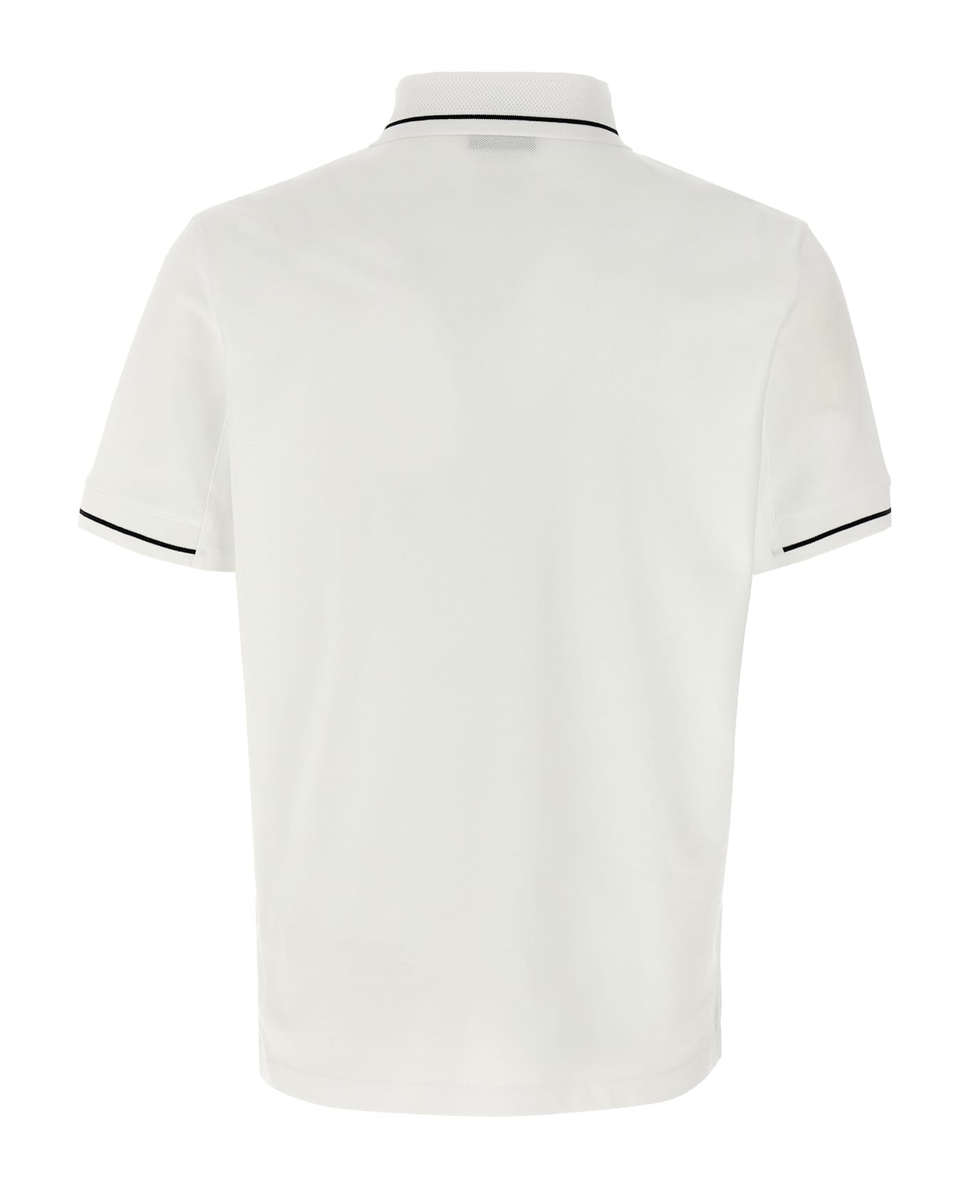 Moncler Logo Polo Shirt - White