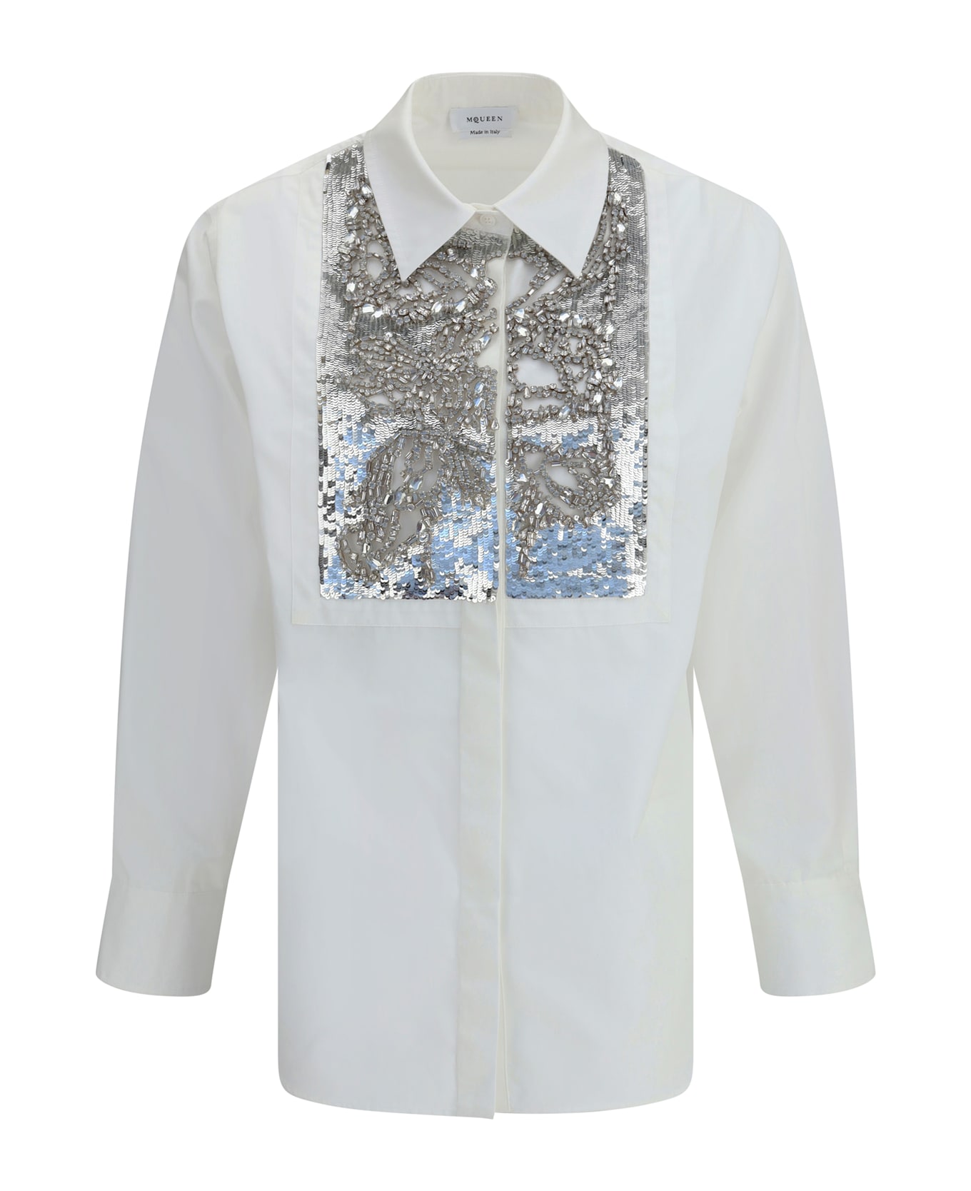 Alexander McQueen Crystal Embroidered Shirt