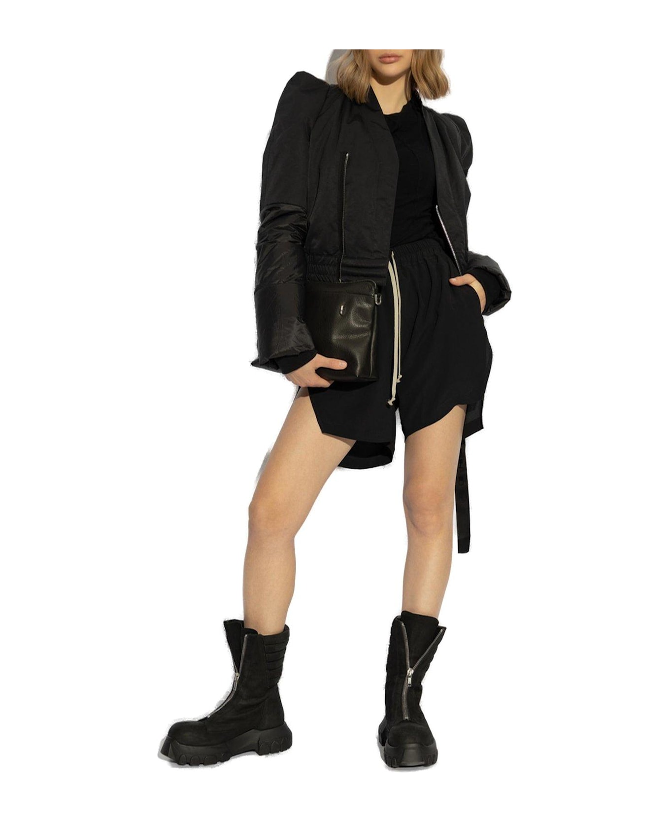 Rick Owens Drawstring Shorts - BLACK