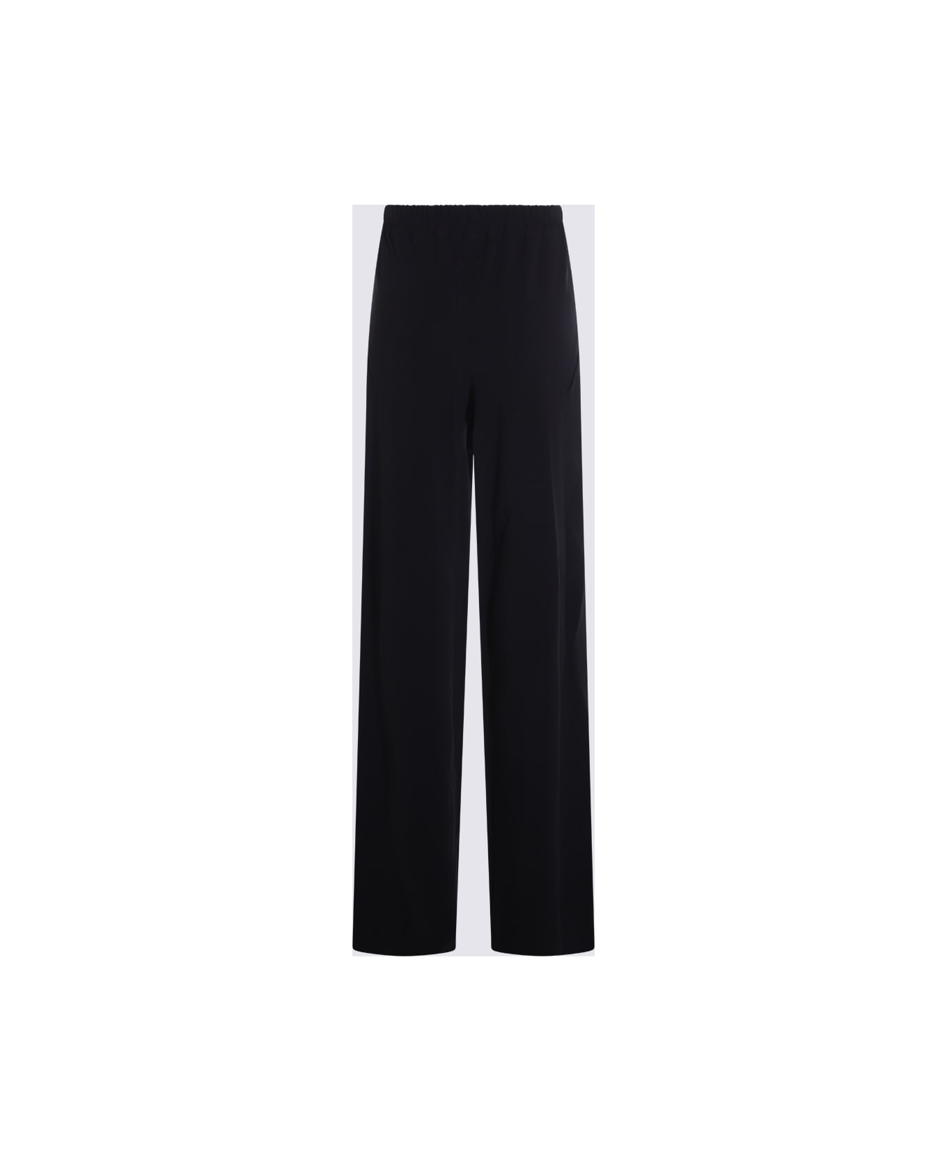 Rick Owens Black Cotton Pants - Black