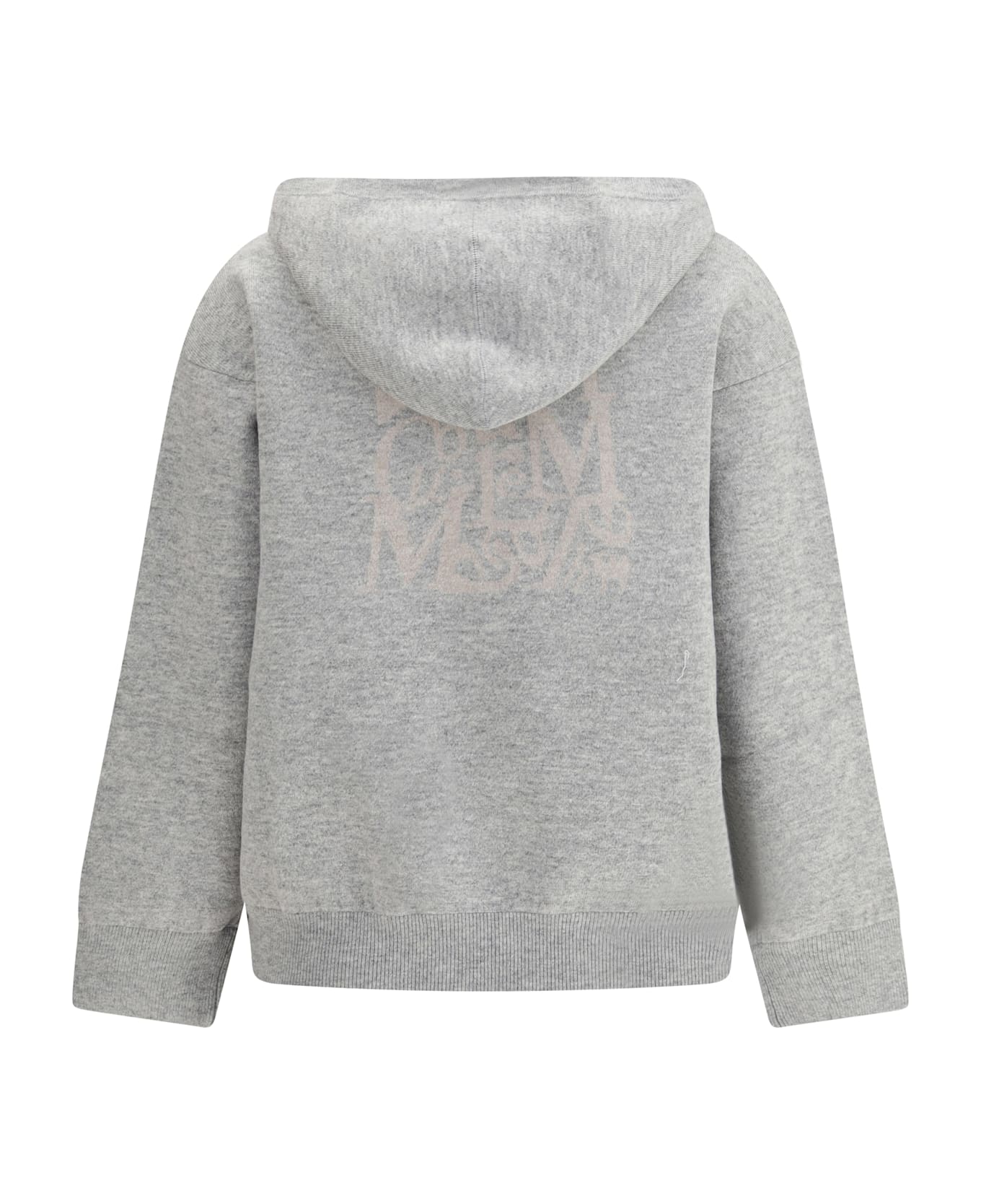 'S Max Mara Wool And Cashmere Hooded Kurt Cardigan - Grey