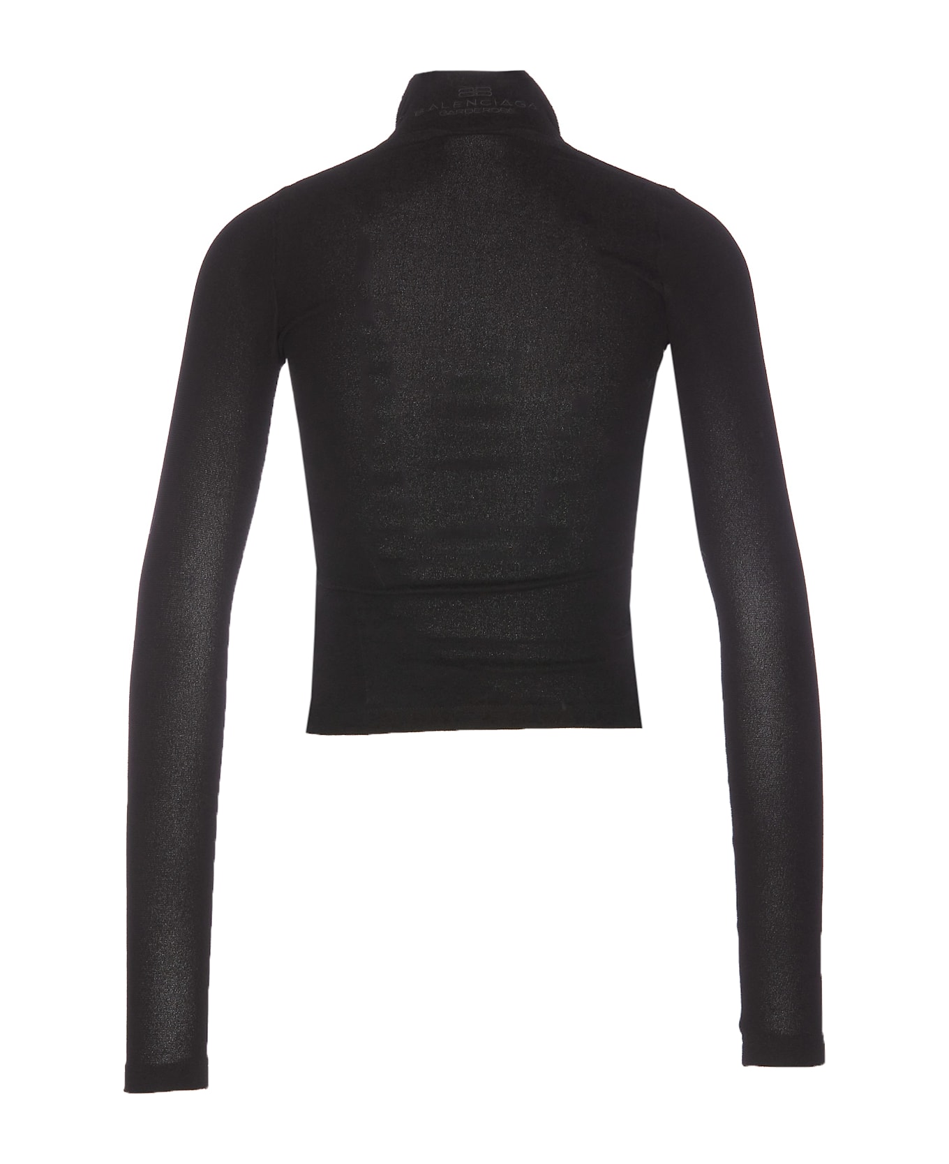 Balenciaga Garde-robe Logo Top - Black
