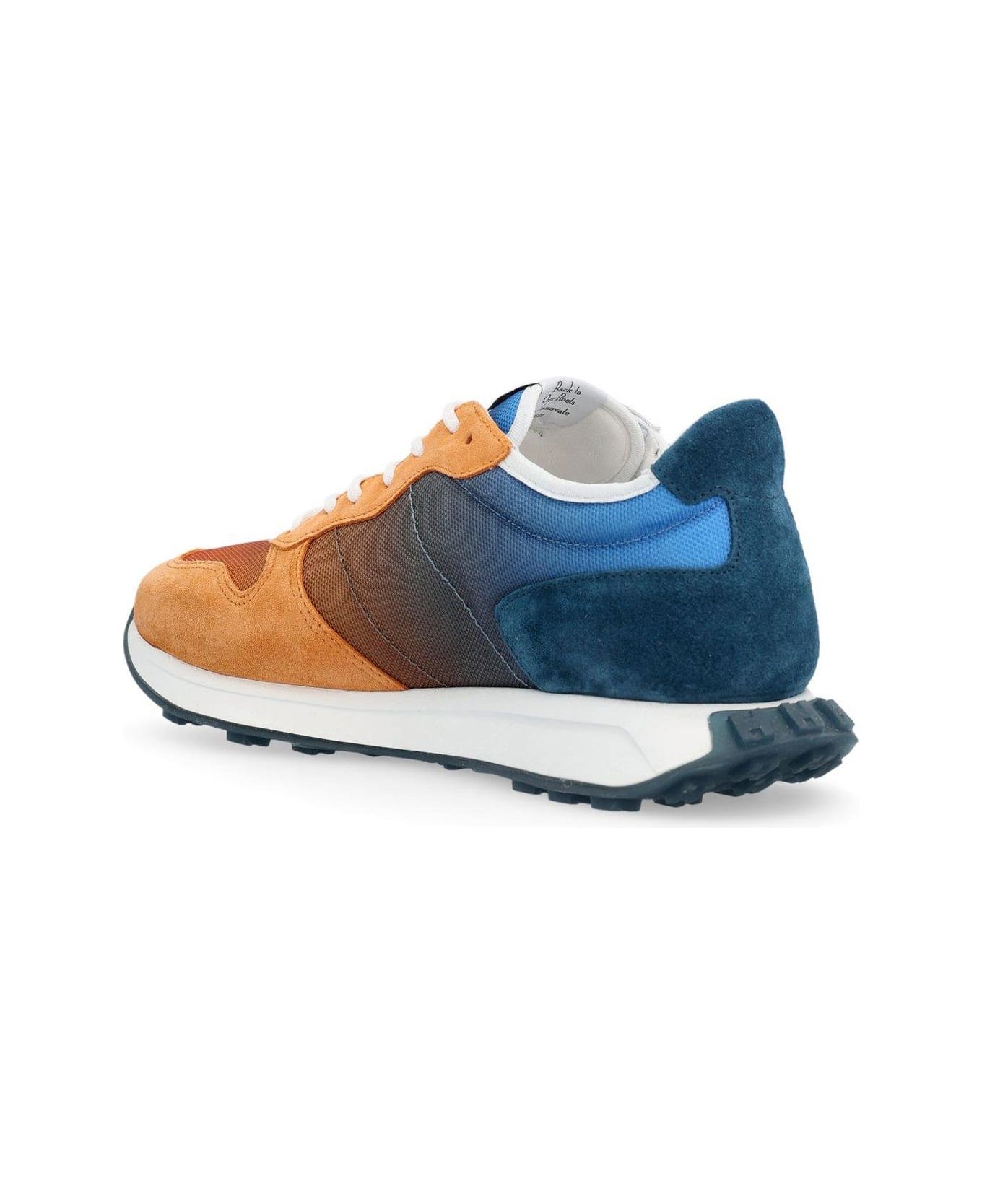 Hogan Round Toe Panelled Sneakers - MULTICOLOR