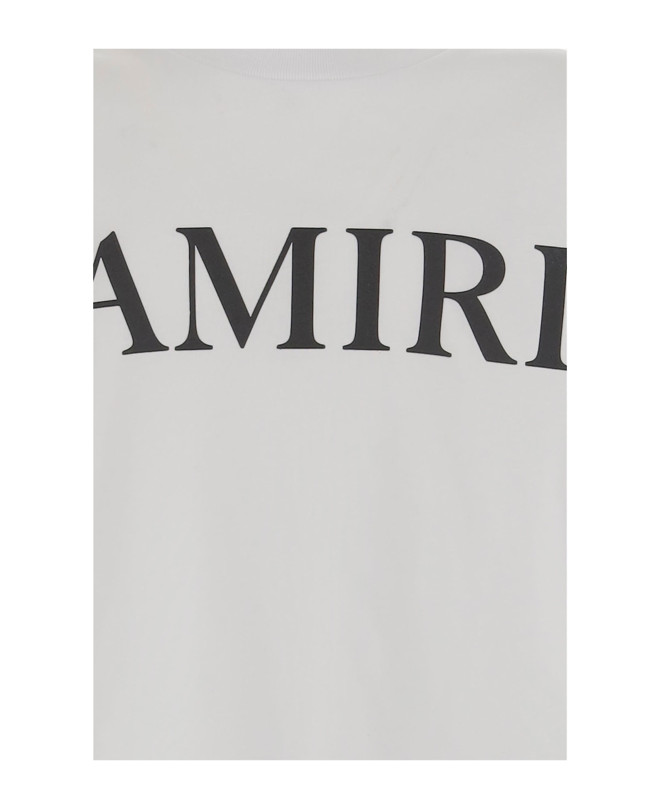AMIRI Cotton T-shirt With Logo Print - White